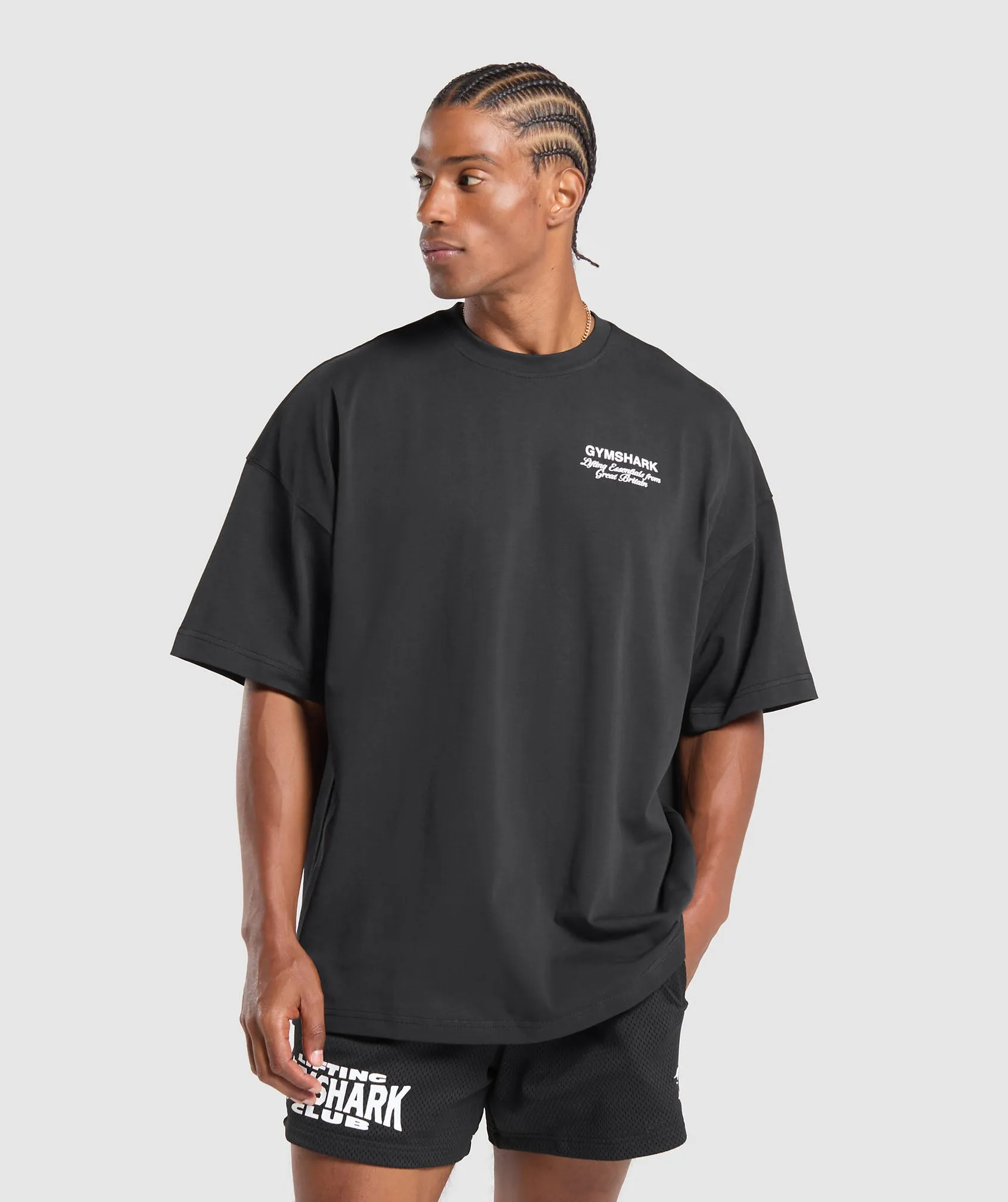 Gymshark British Iron T-Shirt - Black sold by Gymshark product image thumbnail 2