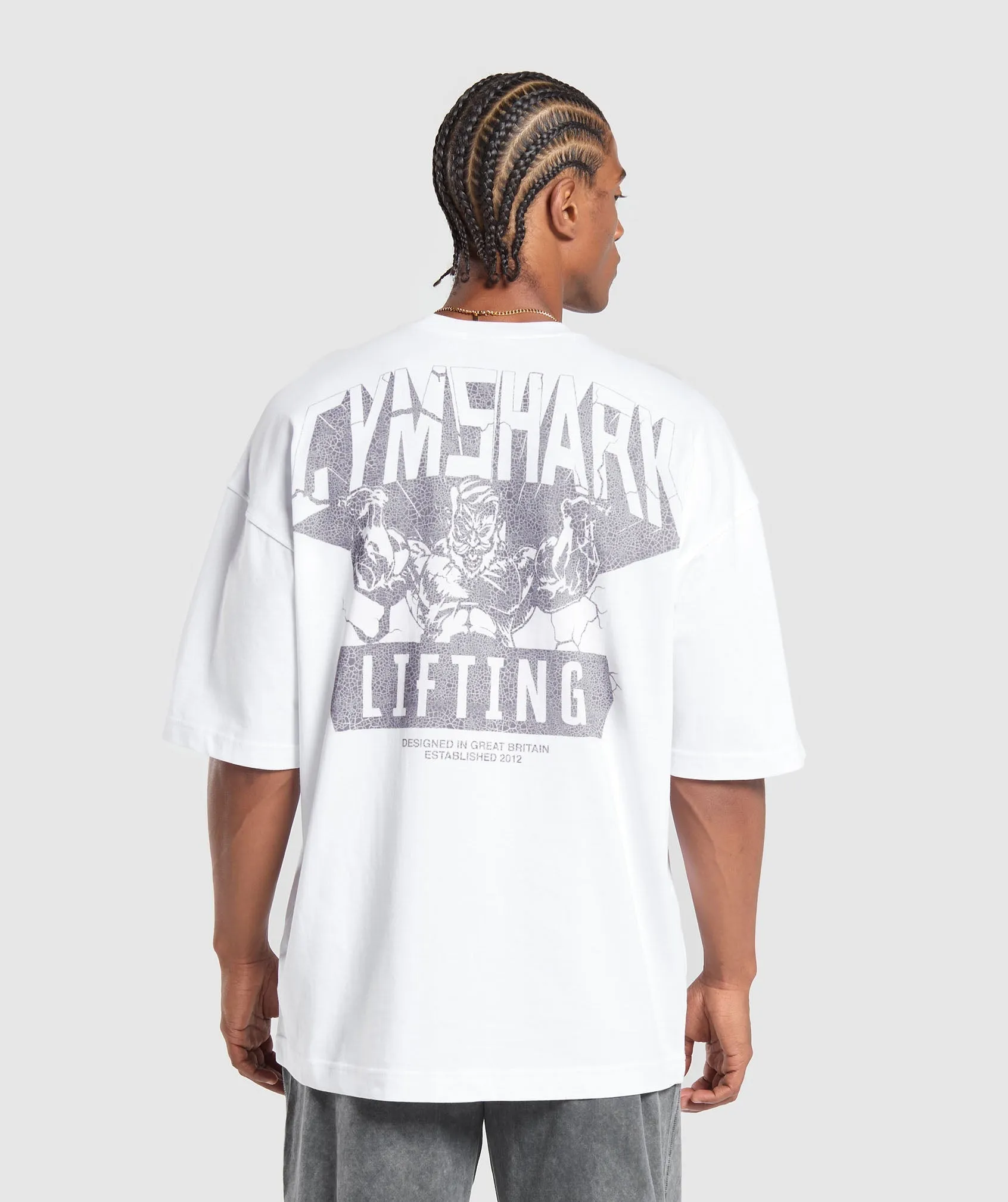 Gymshark Lifting Man T-Shirt - White sold by Gymshark