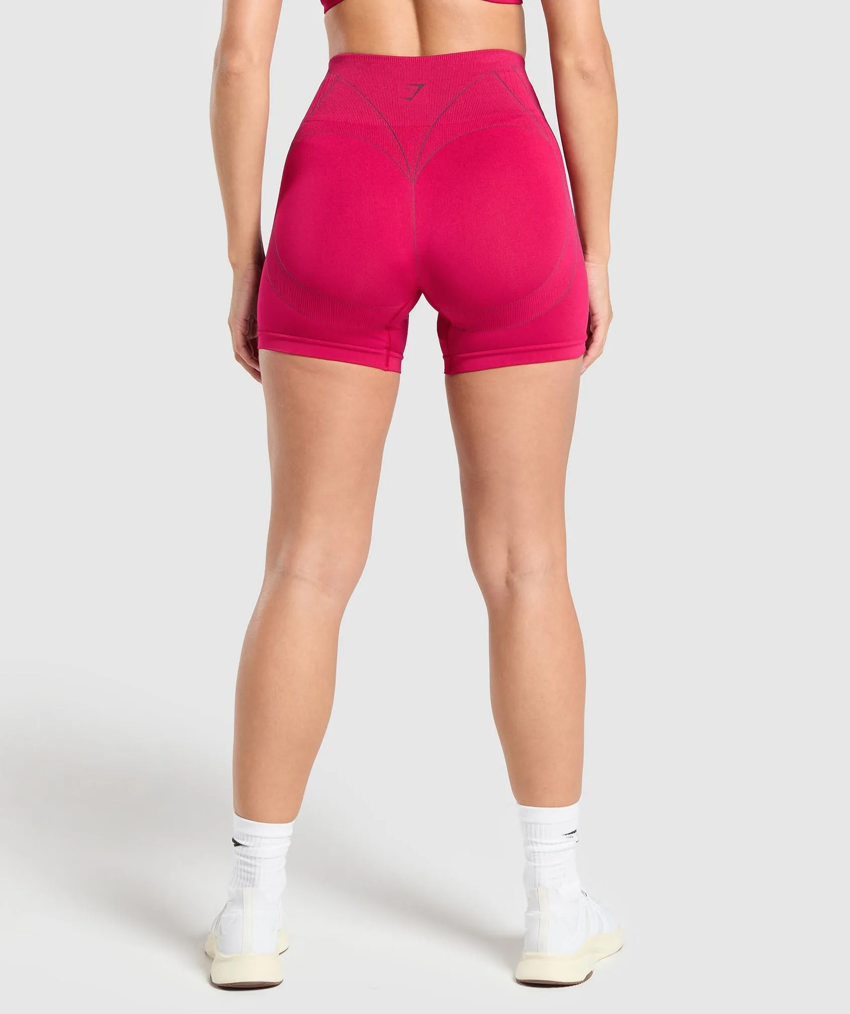 Gymshark Apex Contrast Shorts - Build Pink/Asphalt Grey sold by Gymshark product image thumbnail 3