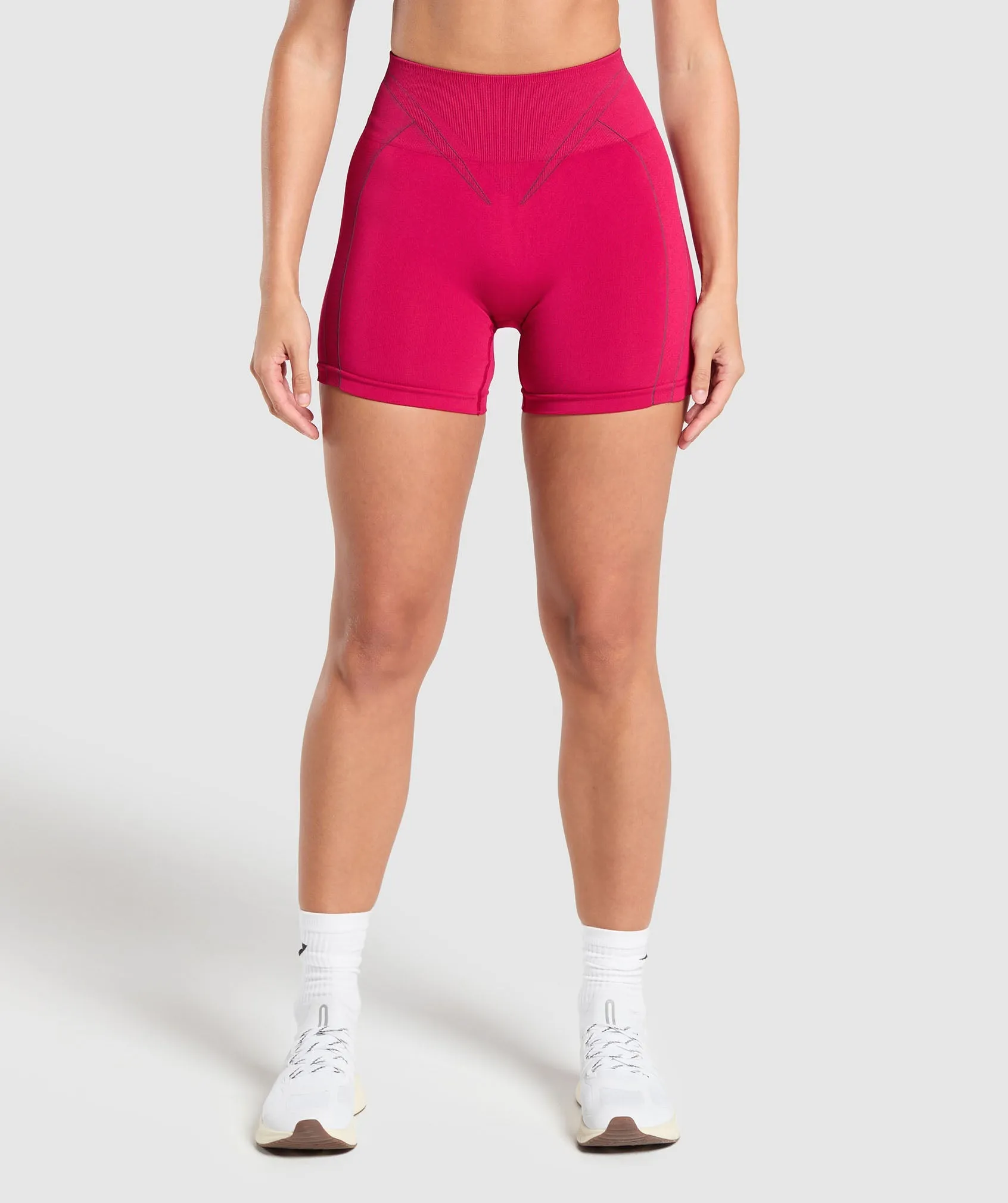 Gymshark Apex Contrast Shorts - Build Pink/Asphalt Grey sold by Gymshark product image thumbnail 2
