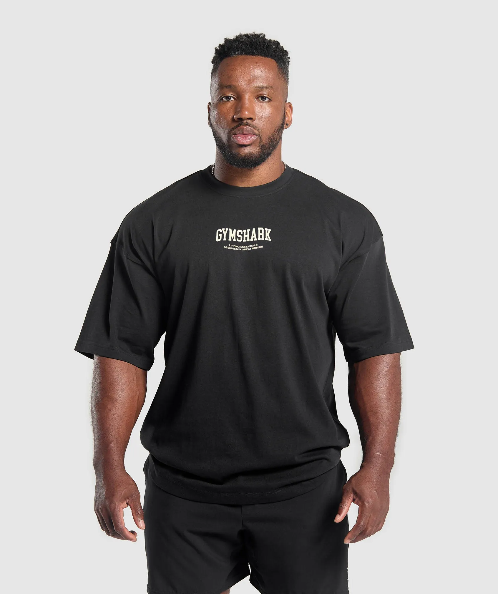 Gymshark Iron Plate T-Shirt - Black sold by Gymshark product image thumbnail 3