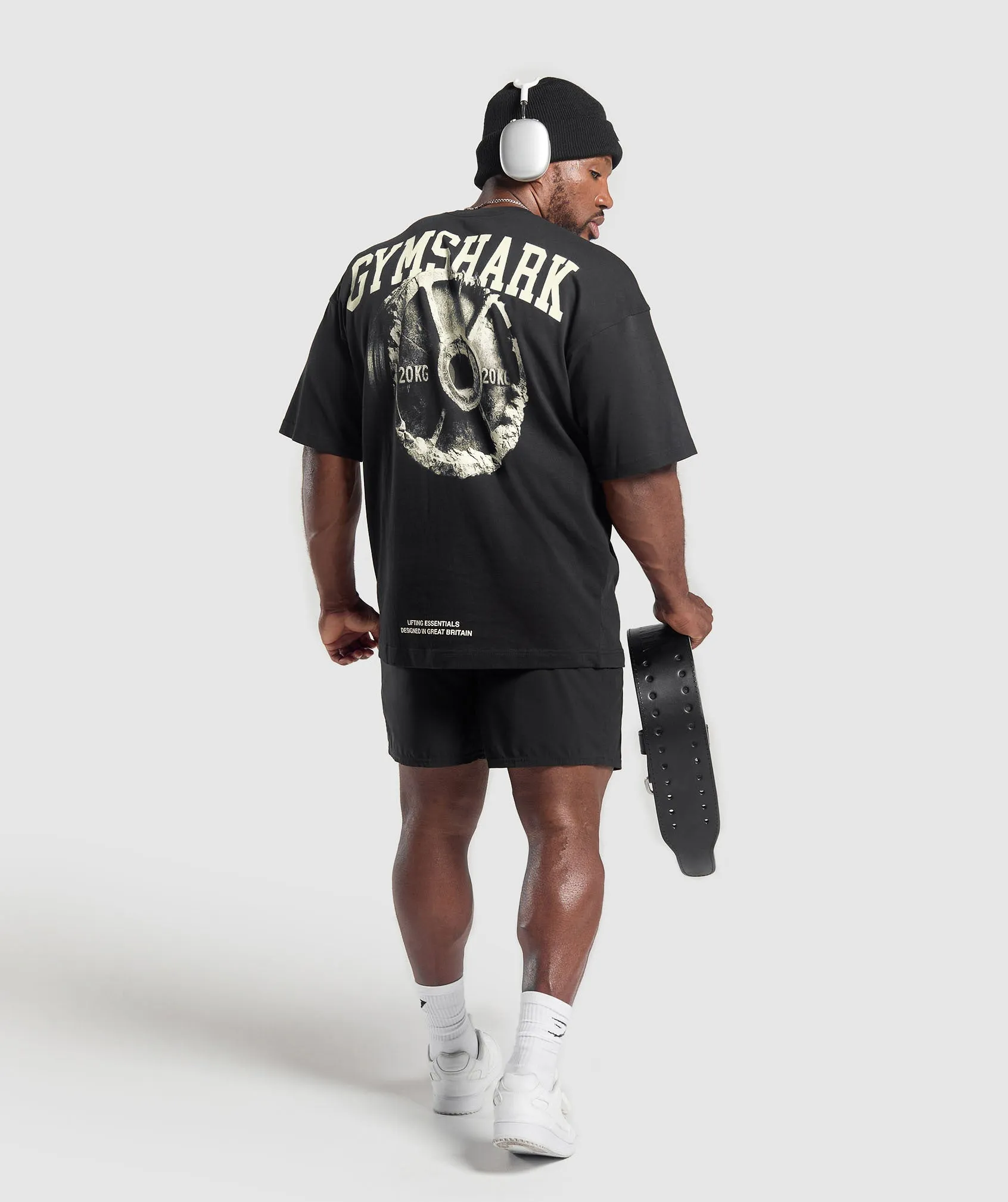 Gymshark Iron Plate T-Shirt - Black sold by Gymshark product image thumbnail 5