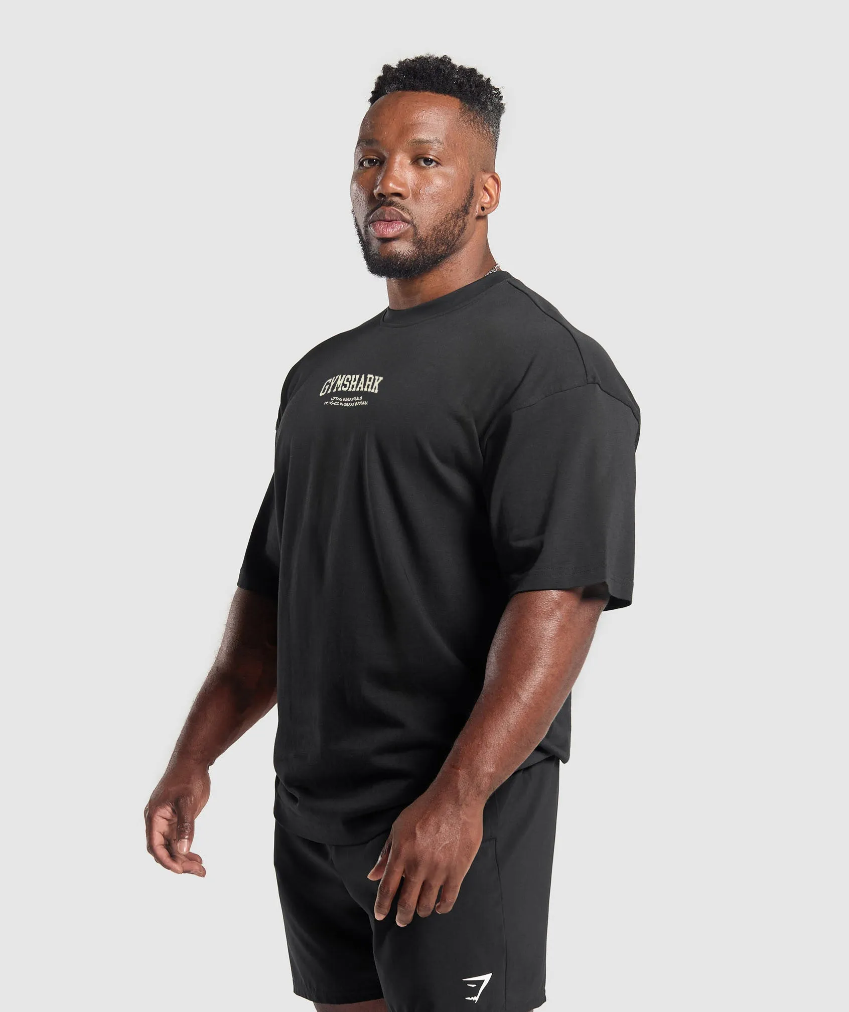 Gymshark Iron Plate T-Shirt - Black sold by Gymshark product image thumbnail 4