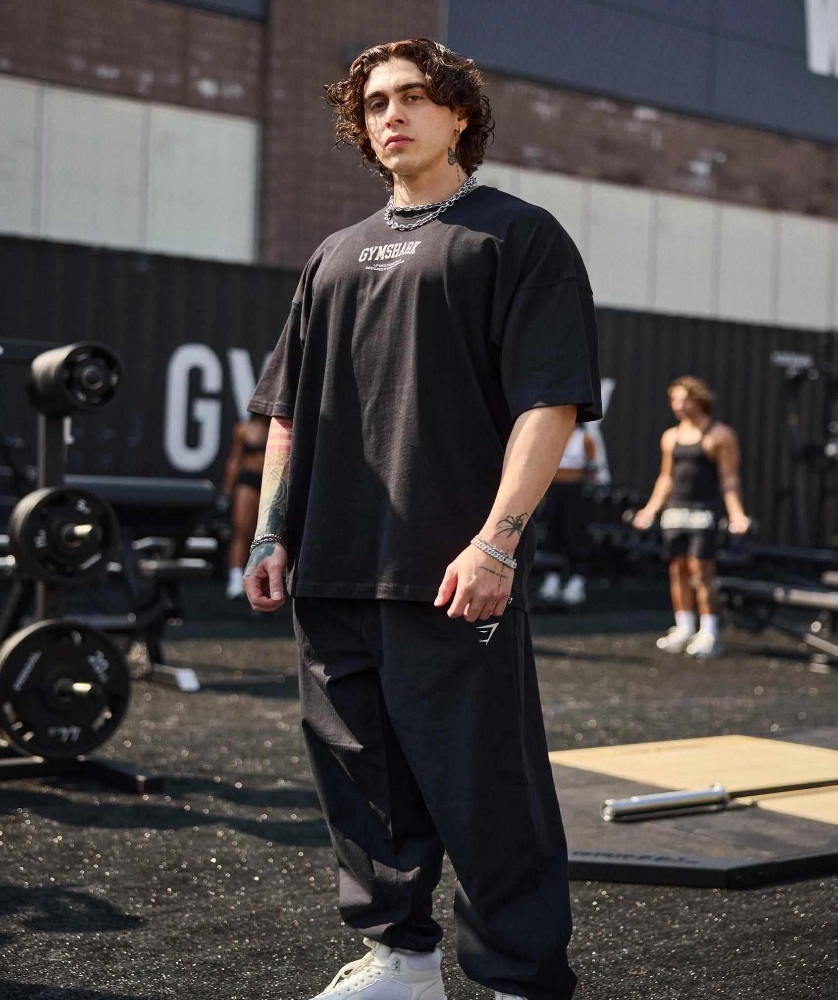 Gymshark Iron Plate T-Shirt - Black sold by Gymshark