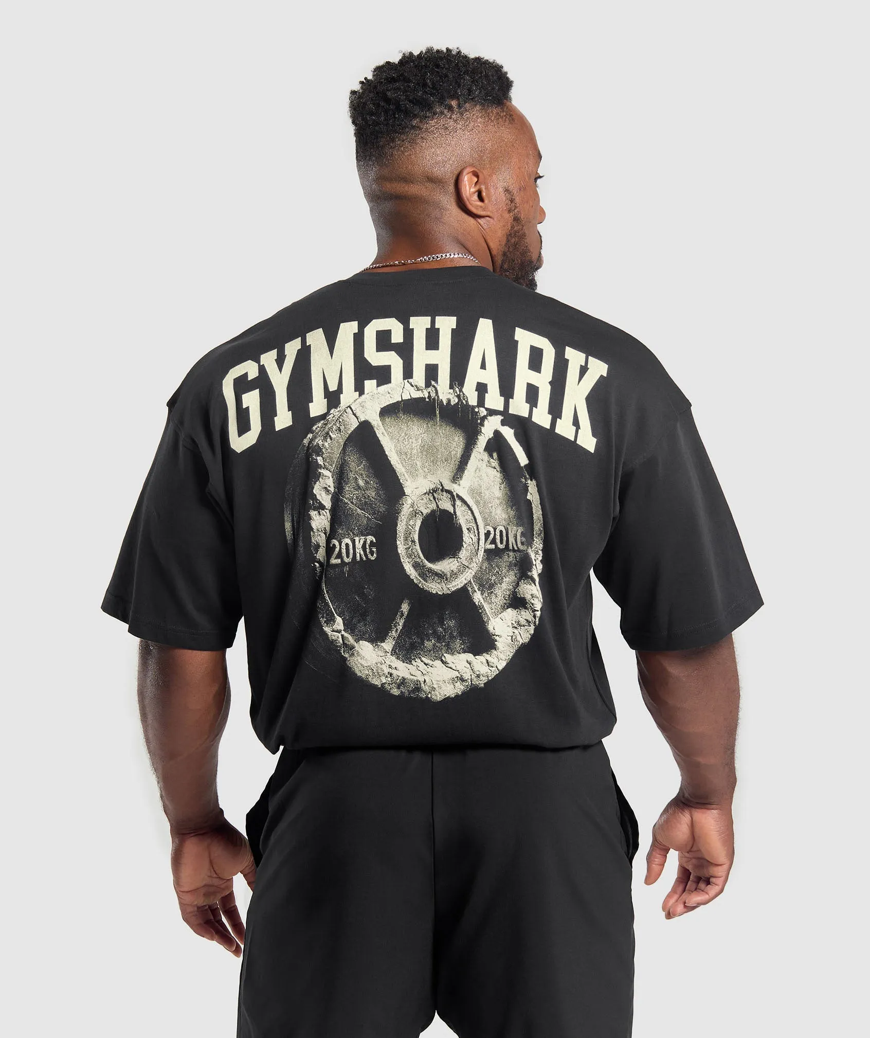 Gymshark Iron Plate T-Shirt - Black sold by Gymshark product image thumbnail 2