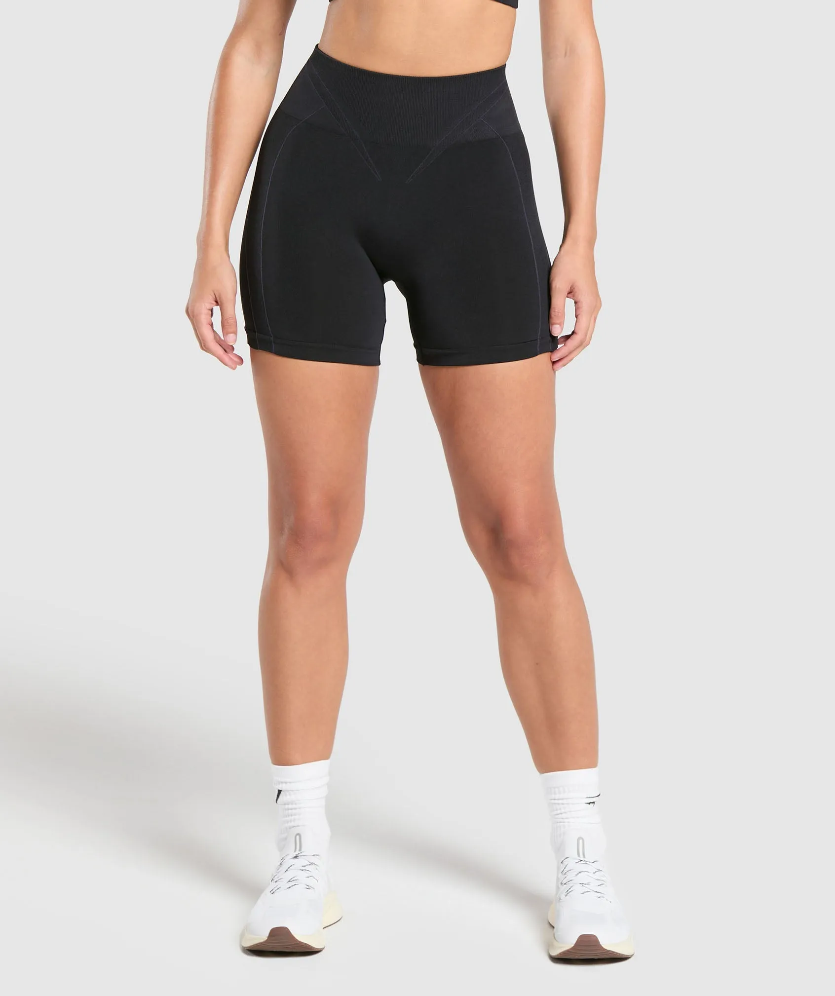 Gymshark Apex Contrast Shorts - Black/Brushed Grey sold by Gymshark