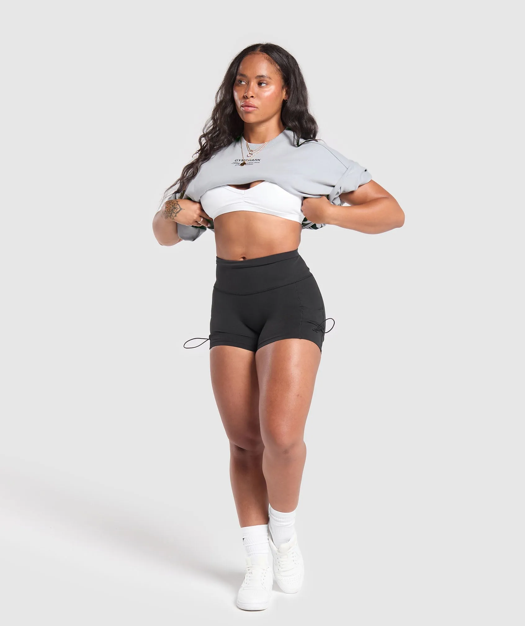 Gymshark British Iron Heavyweight T-Shirt - Ice Grey sold by Gymshark product image thumbnail 4