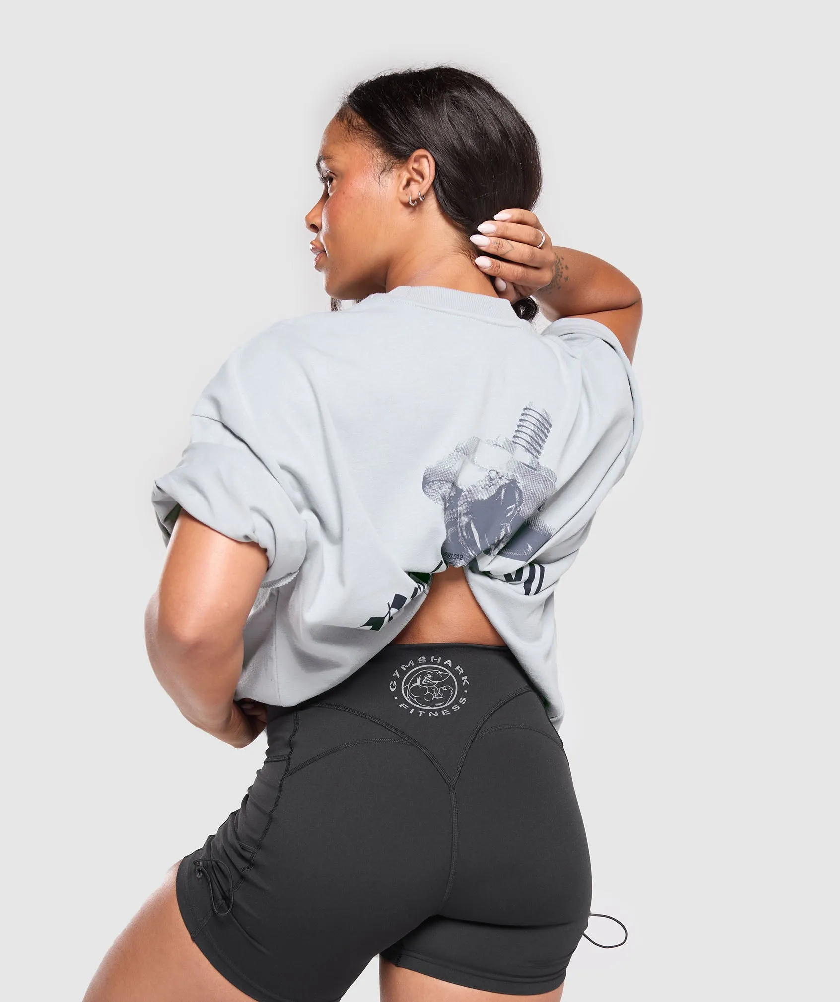 Gymshark British Iron Heavyweight T-Shirt - Ice Grey sold by Gymshark product image thumbnail 5