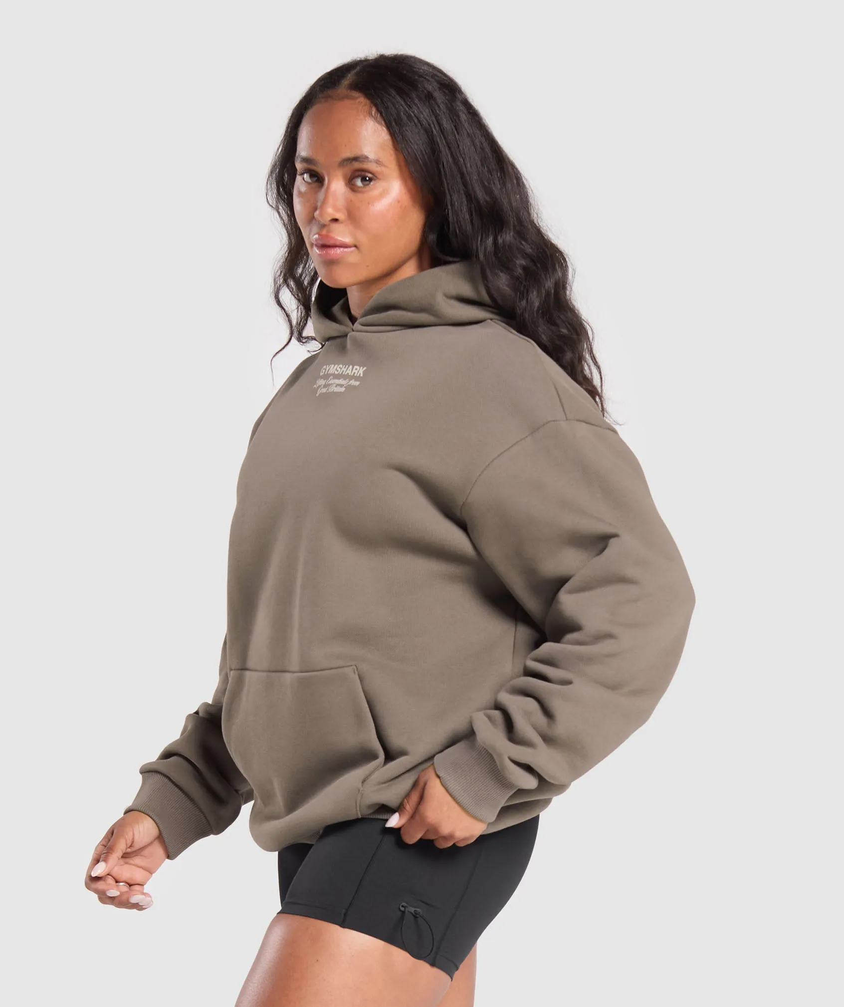 Gymshark British Iron Heavyweight Hoodie - Camo Brown sold by Gymshark product image thumbnail 3