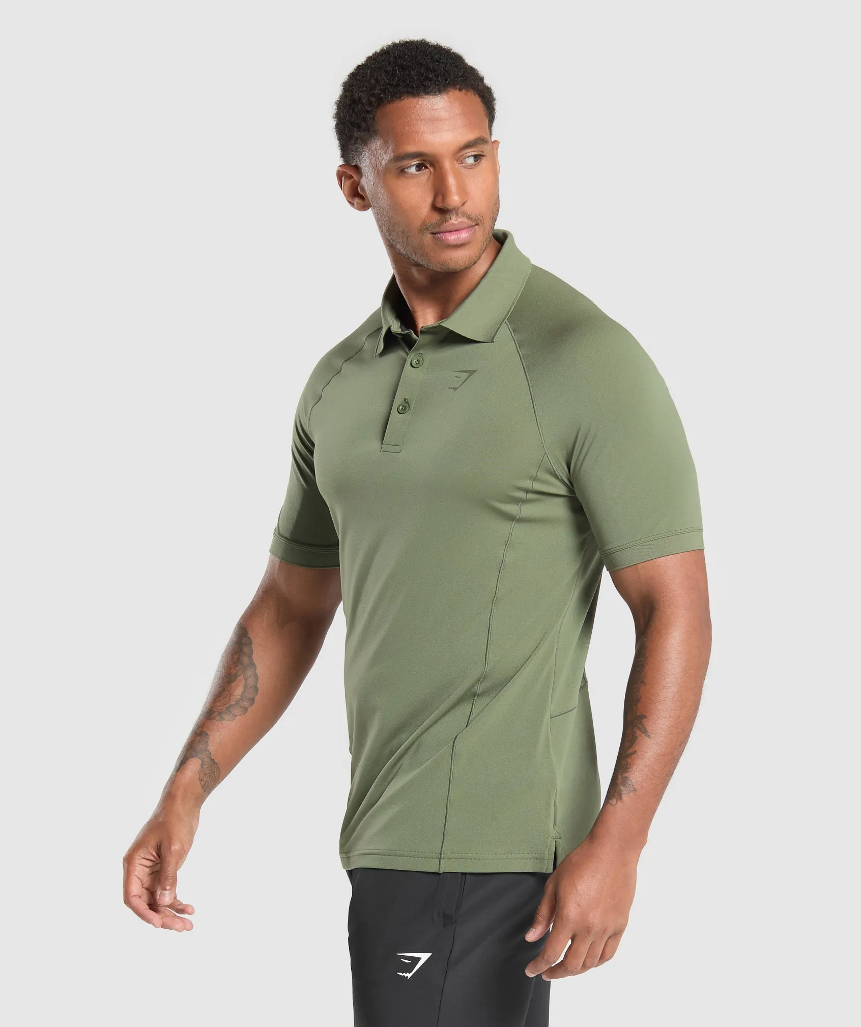 Gymshark Performance Polo Shirt - Core Olive sold by Gymshark product image thumbnail 3