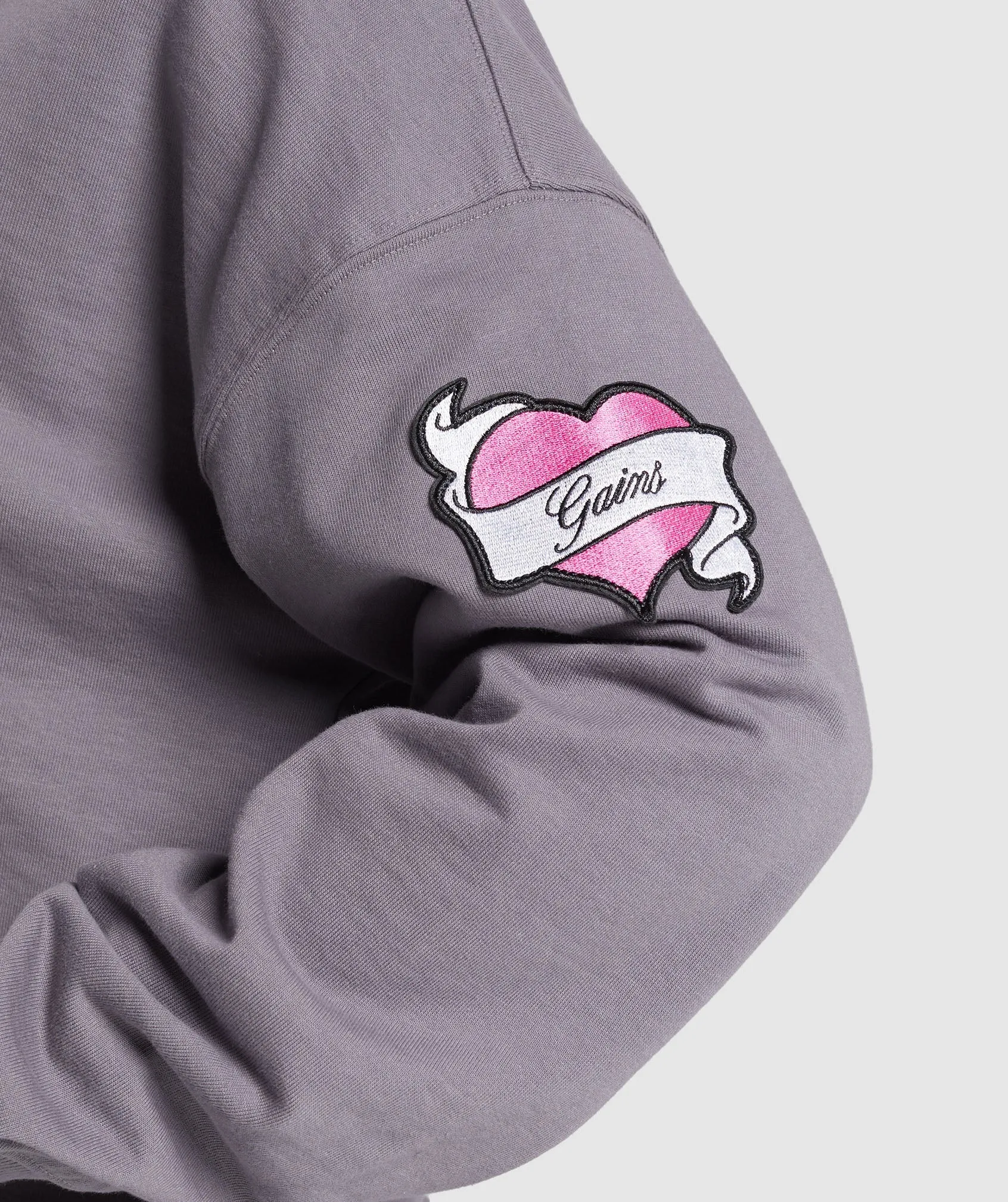 Gymshark Tattoo Oversized Hoodie - Fog Purple sold by Gymshark product image thumbnail 5