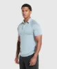 Gymshark Seamless Polo Shirt - Salt Blue sold by Gymshark