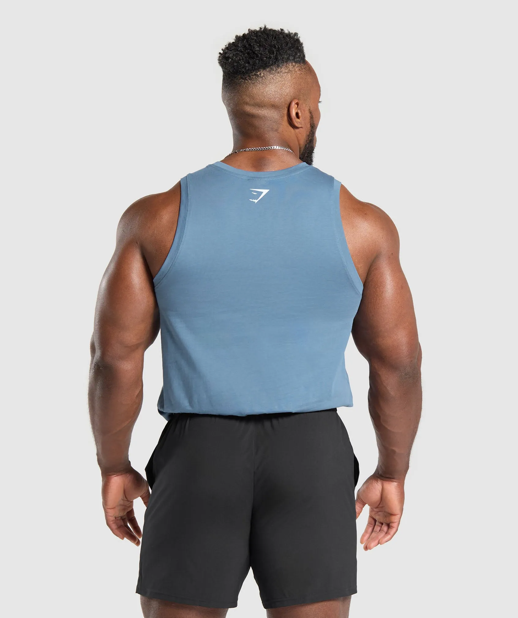 Gymshark Build Your Legacy Graphic Tank - Faded Blue sold by Gymshark product image thumbnail 2