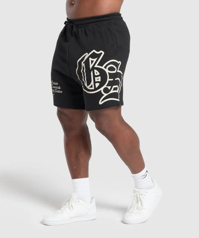 Gymshark Varsity Graphic Shorts - Black sold by Gymshark