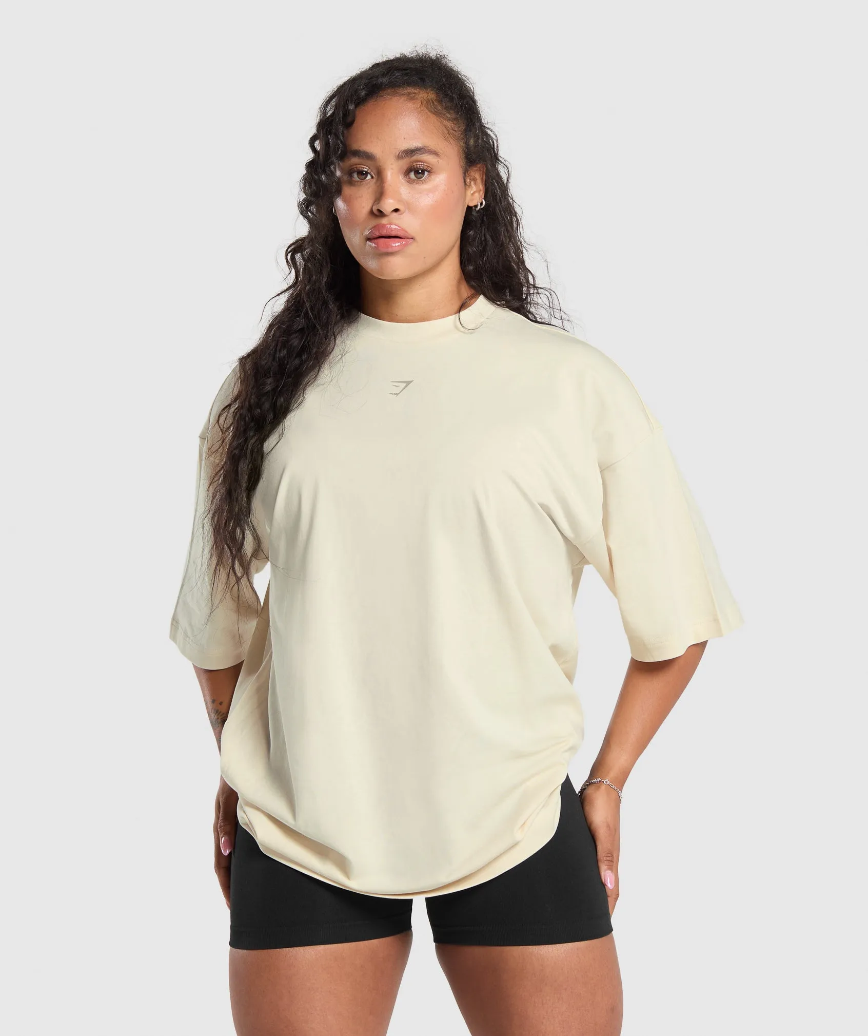 Gymshark Lift With Us Graphic T-Shirt - Ecru White sold by Gymshark product image thumbnail 2