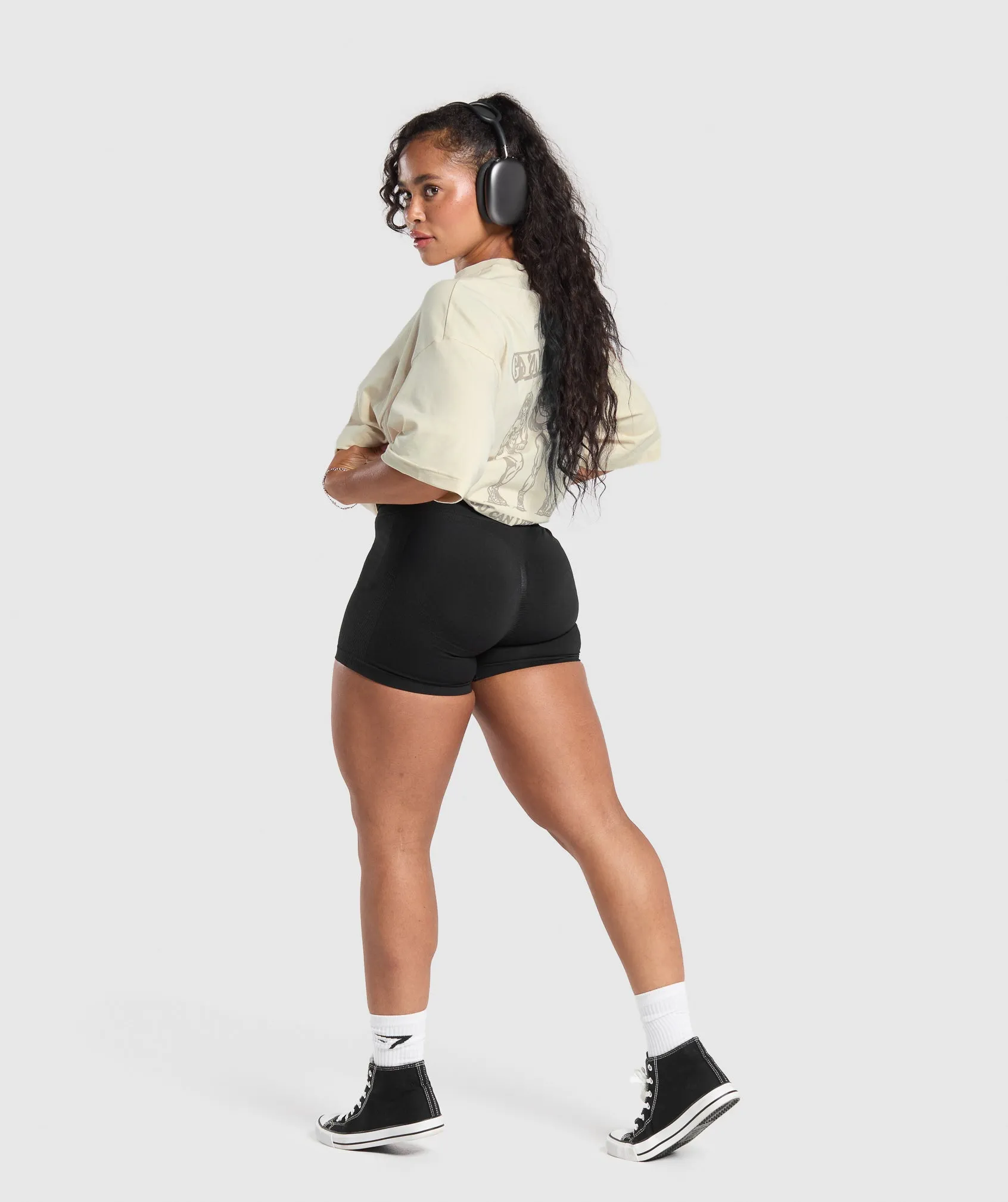 Gymshark Lift With Us Graphic T-Shirt - Ecru White sold by Gymshark product image thumbnail 4