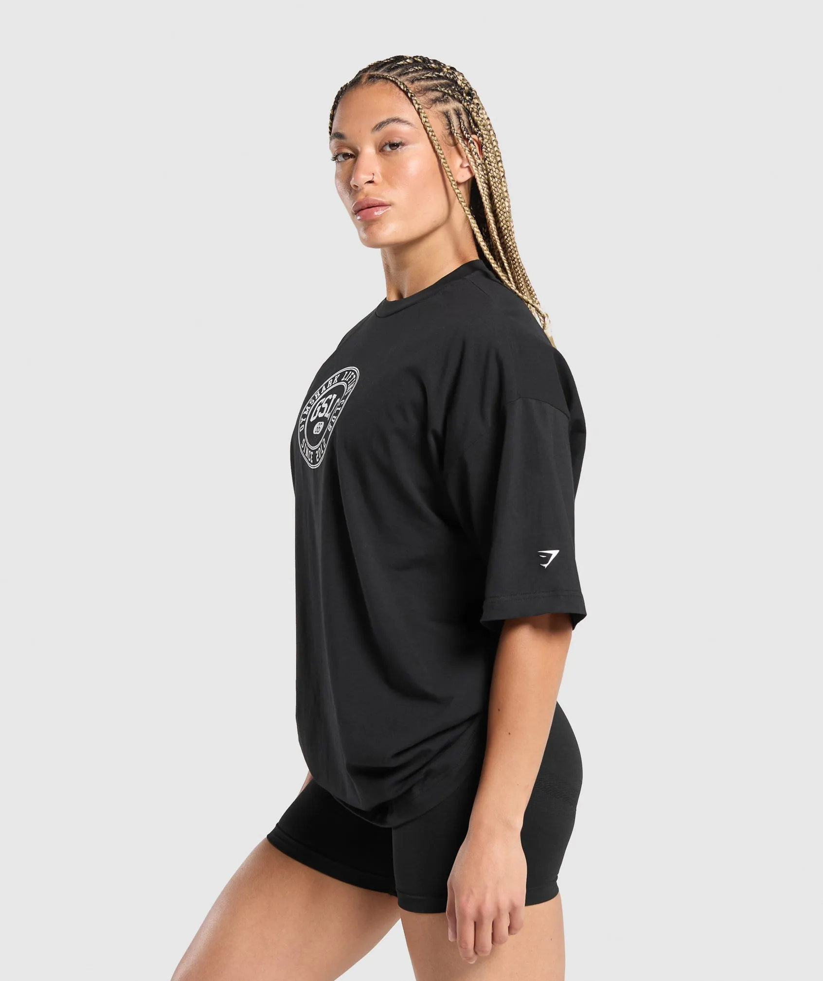 Gymshark GSLC Weight Graphic T-Shirt - Black sold by Gymshark product image thumbnail 3