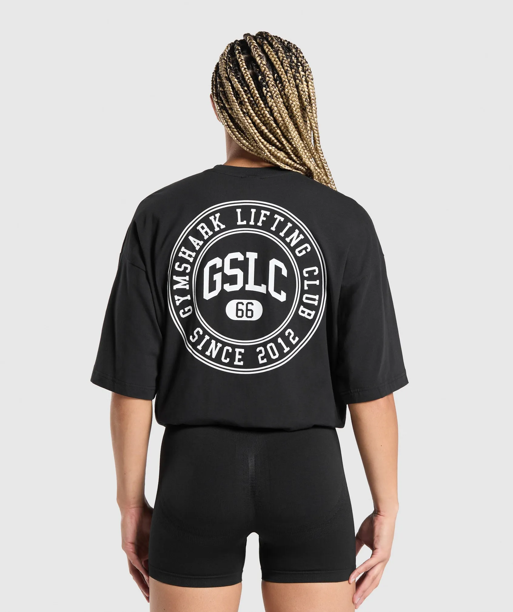 Gymshark GSLC Weight Graphic T-Shirt - Black sold by Gymshark