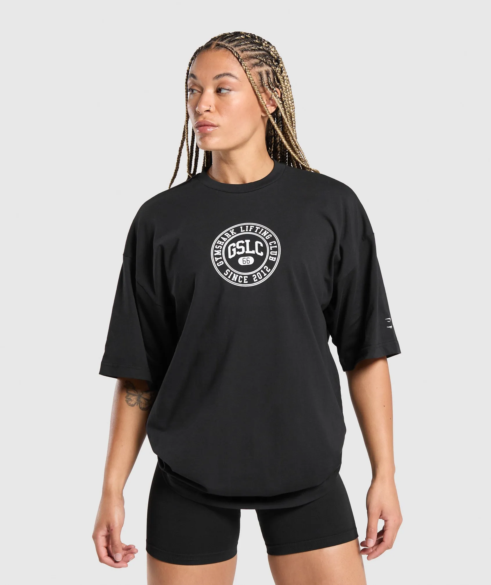 Gymshark GSLC Weight Graphic T-Shirt - Black sold by Gymshark product image thumbnail 2