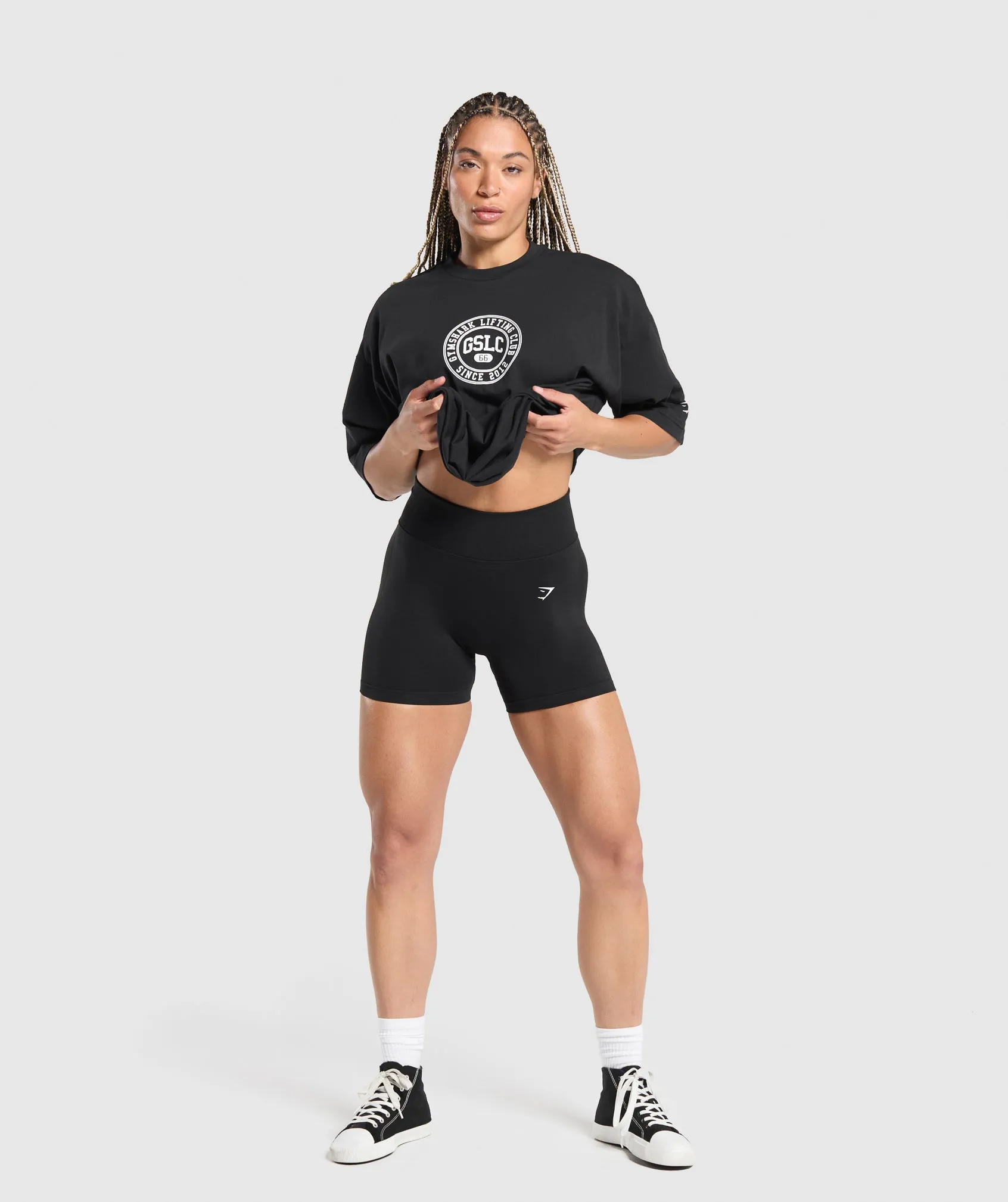 Gymshark GSLC Weight Graphic T-Shirt - Black sold by Gymshark product image thumbnail 4