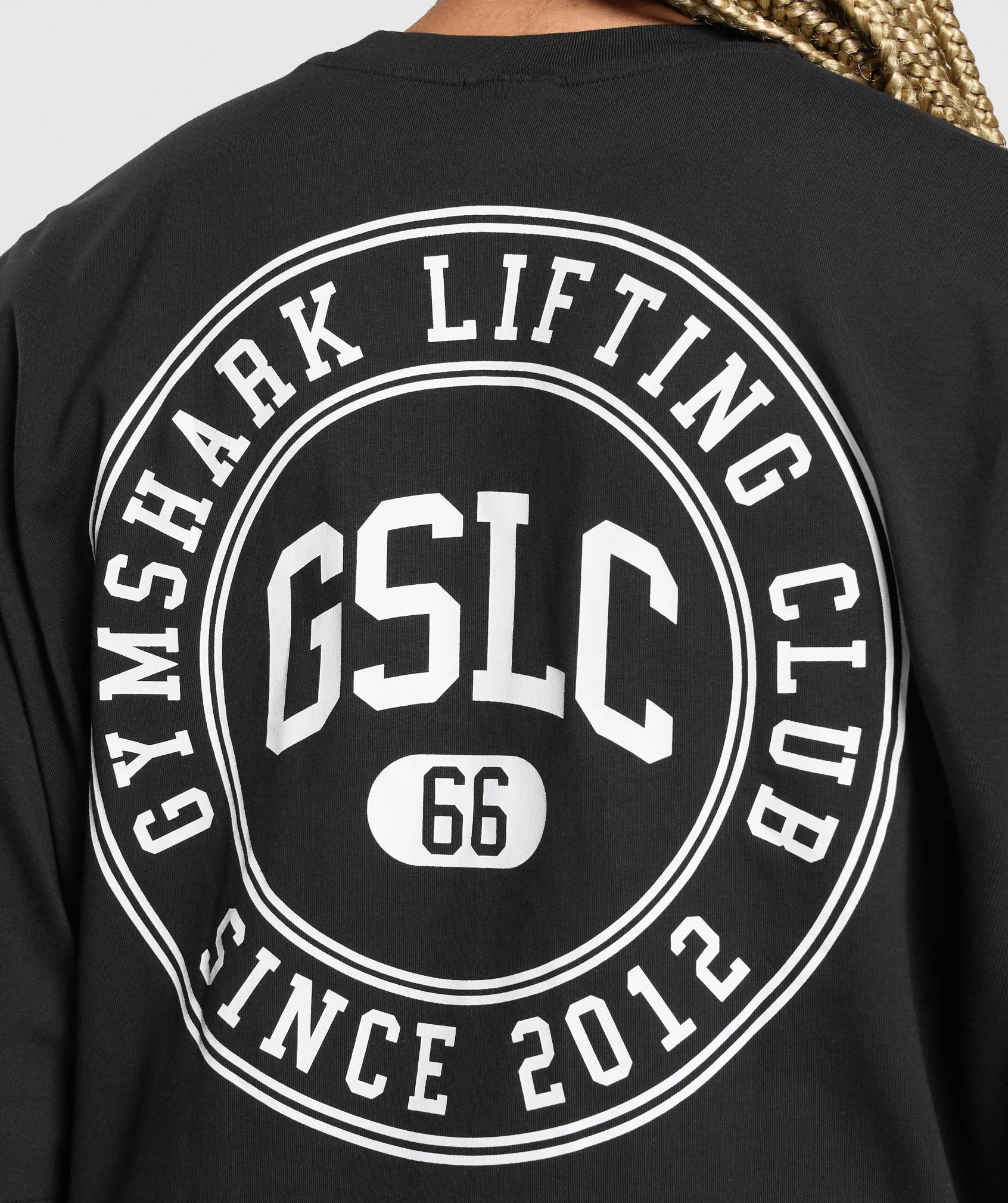 Gymshark GSLC Weight Graphic T-Shirt - Black sold by Gymshark product image thumbnail 5