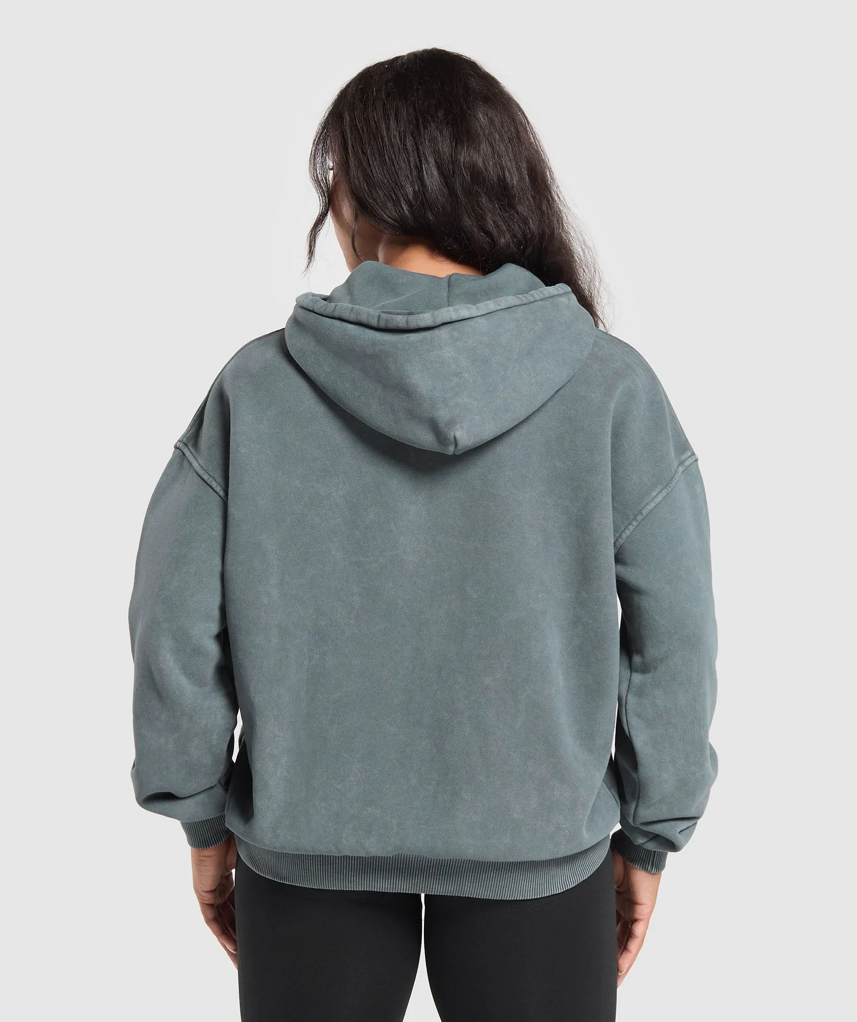 Gymshark Grunge Oversized Hoodie - Slate Teal sold by Gymshark product image thumbnail 2