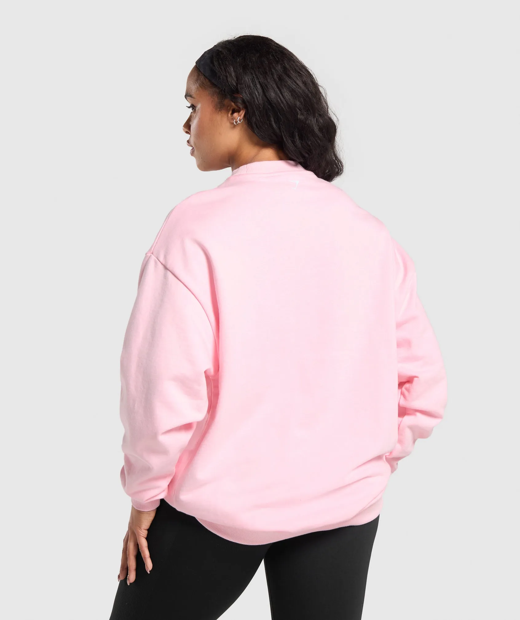 Gymshark GSLC Weight Graphic Sweater - Dolly Pink sold by Gymshark product image thumbnail 2