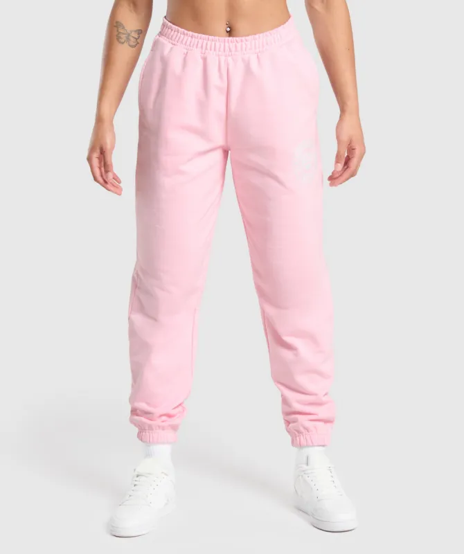 Gymshark GSLC Weight Graphic Pants - Dolly Pink sold by Gymshark