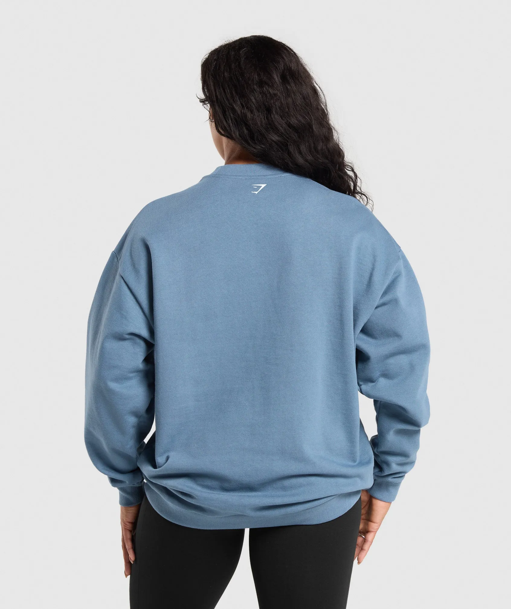 Gymshark GSLC Weight Graphic Sweater - Faded Blue sold by Gymshark product image thumbnail 2