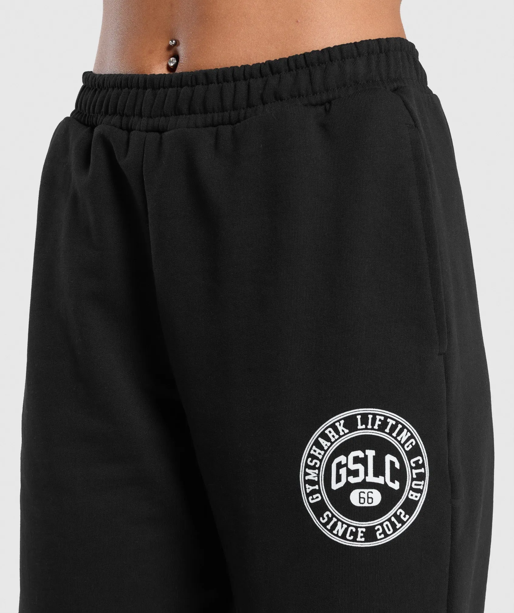 Gymshark GSLC Weight Graphic Pants - Black sold by Gymshark product image thumbnail 5