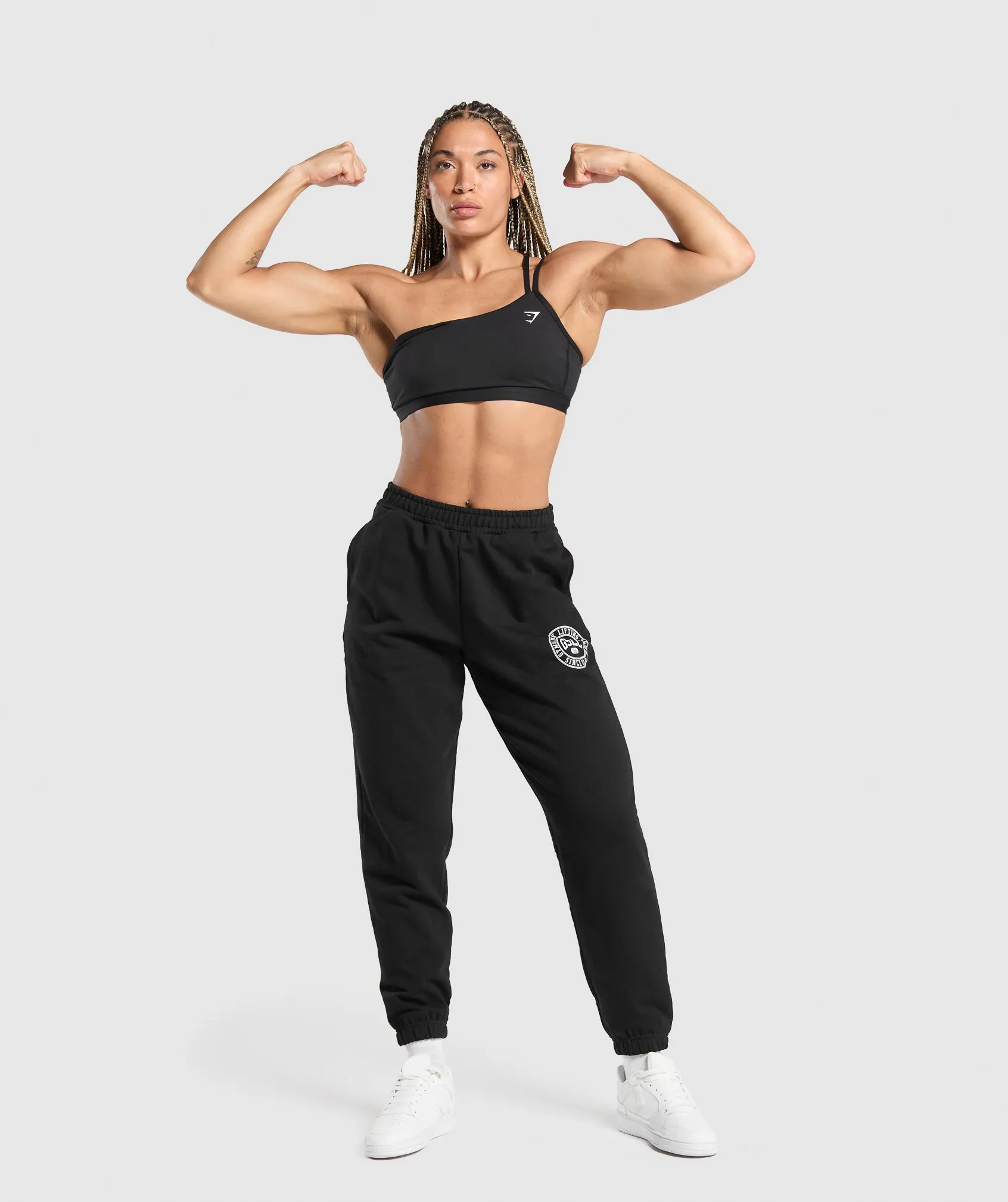 Gymshark GSLC Weight Graphic Pants - Black sold by Gymshark product image thumbnail 4