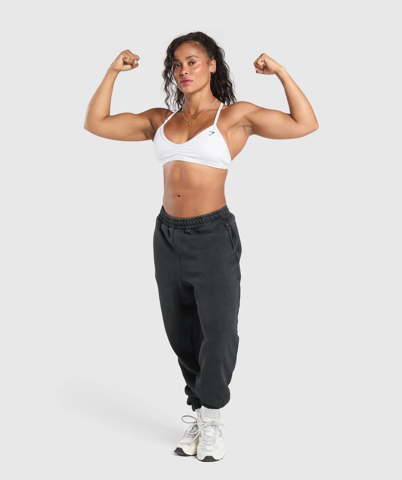 Gymshark Grunge Oversized Joggers - Black sold by Gymshark product image thumbnail 4