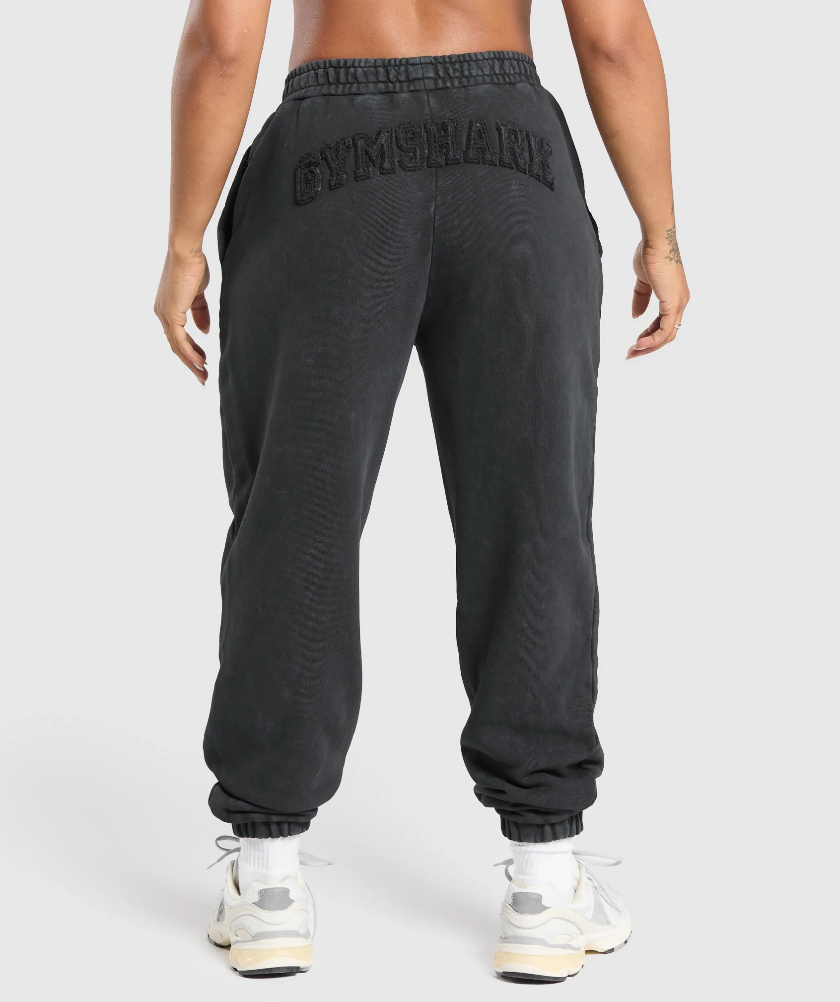 Gymshark Grunge Oversized Joggers - Black sold by Gymshark