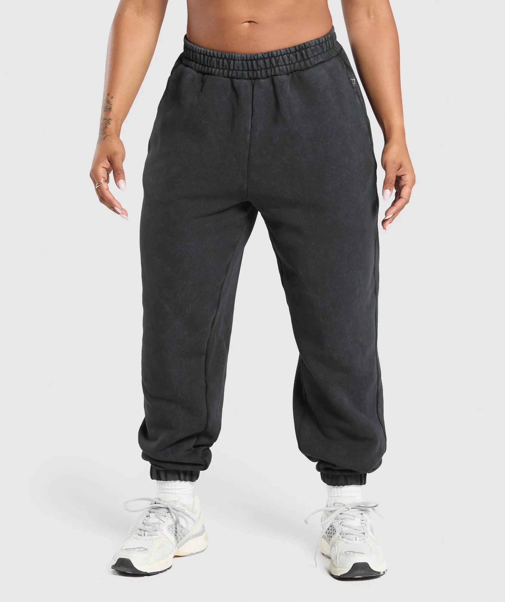 Gymshark Grunge Oversized Joggers - Black sold by Gymshark product image thumbnail 2