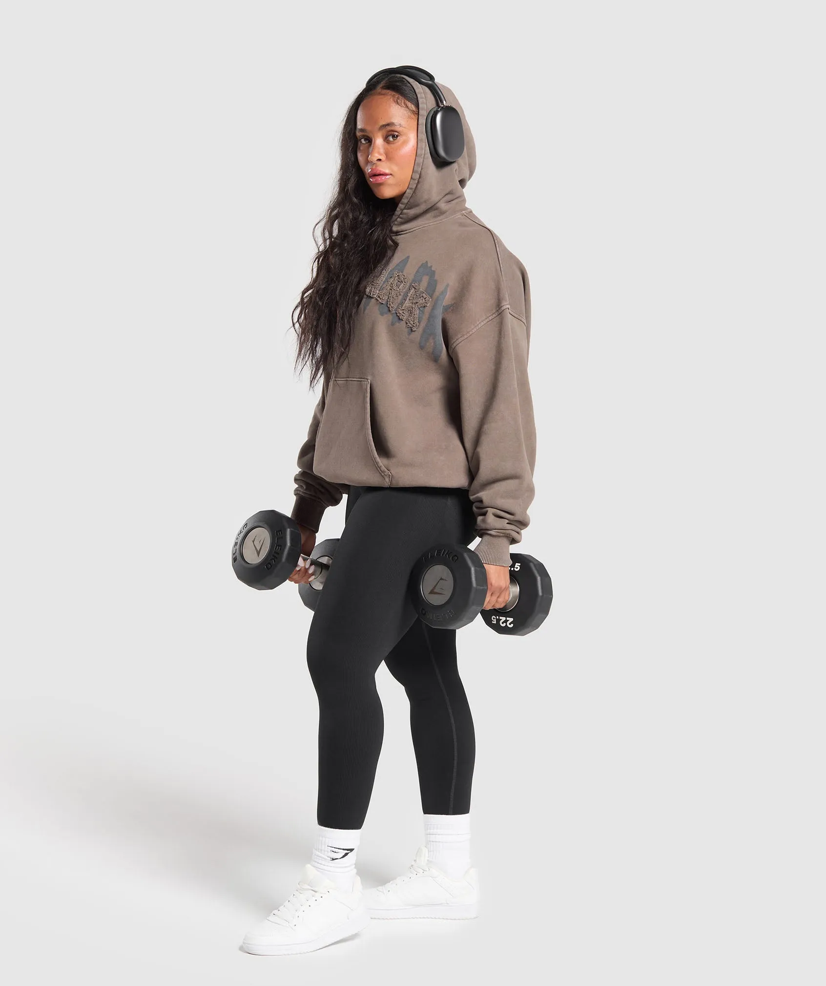 Gymshark Grunge Oversized Hoodie - Camo Brown sold by Gymshark product image thumbnail 4
