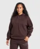 Gymshark Bulking Season Brushed Hoodie - Heritage Brown sold by Gymshark