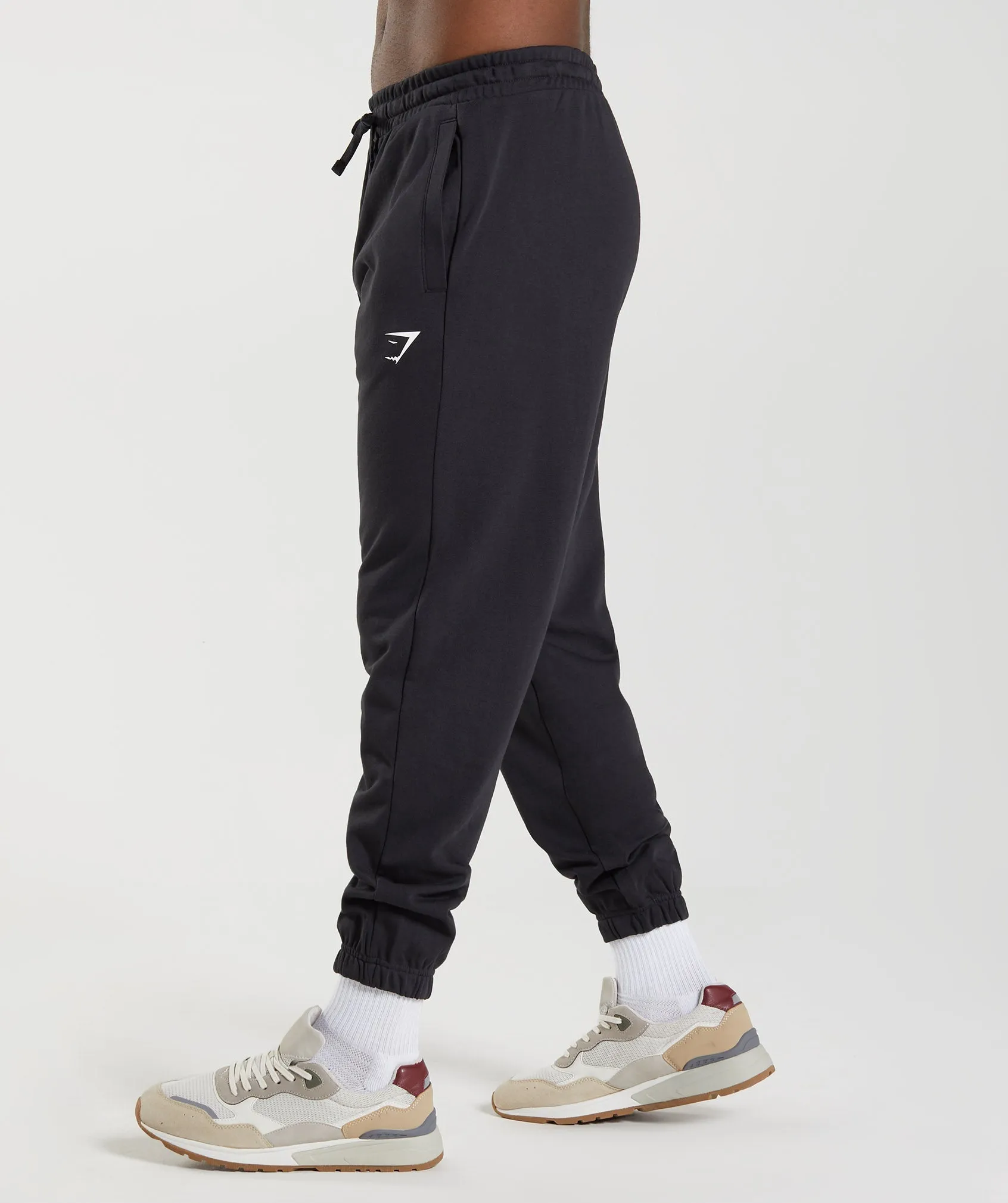 Gymshark Essential Oversized Joggers - Black sold by Gymshark product image thumbnail 3