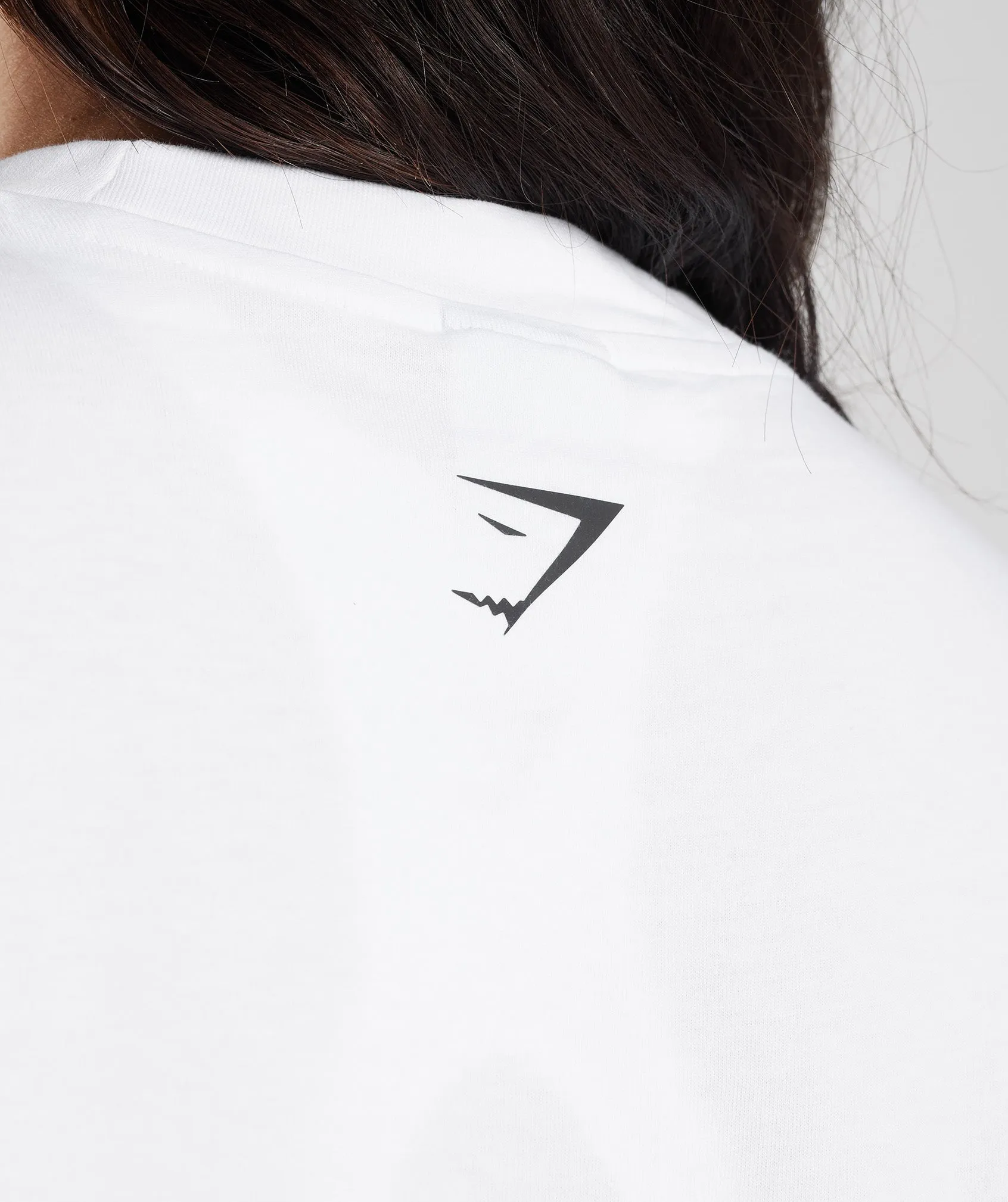 Gymshark Lifting Graphic Oversized T-Shirt - White sold by Gymshark product image thumbnail 5