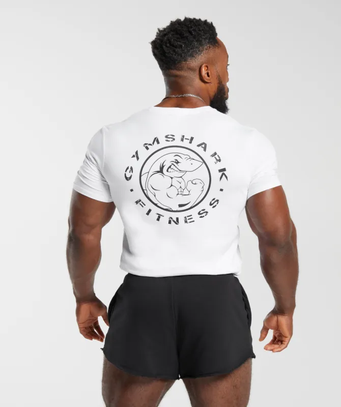 Gymshark Legacy T-Shirt - White sold by Gymshark