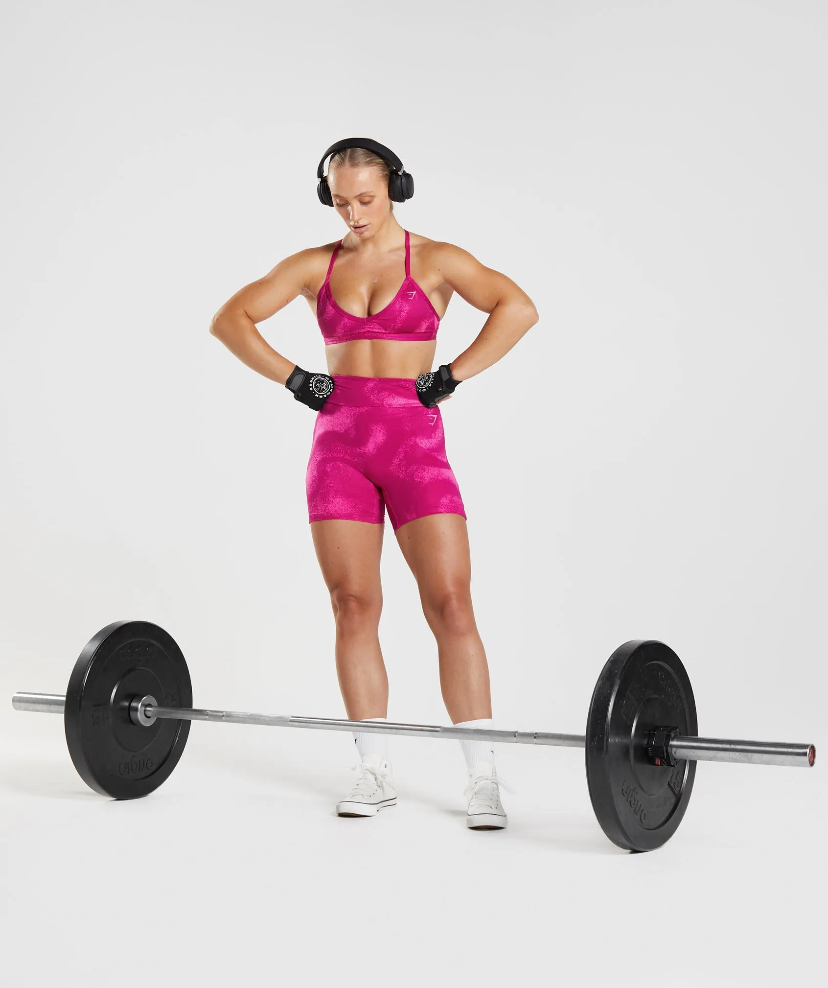 GS Power Minimal Sports Bra - Magenta Pink Print sold by Gymshark product image thumbnail 4