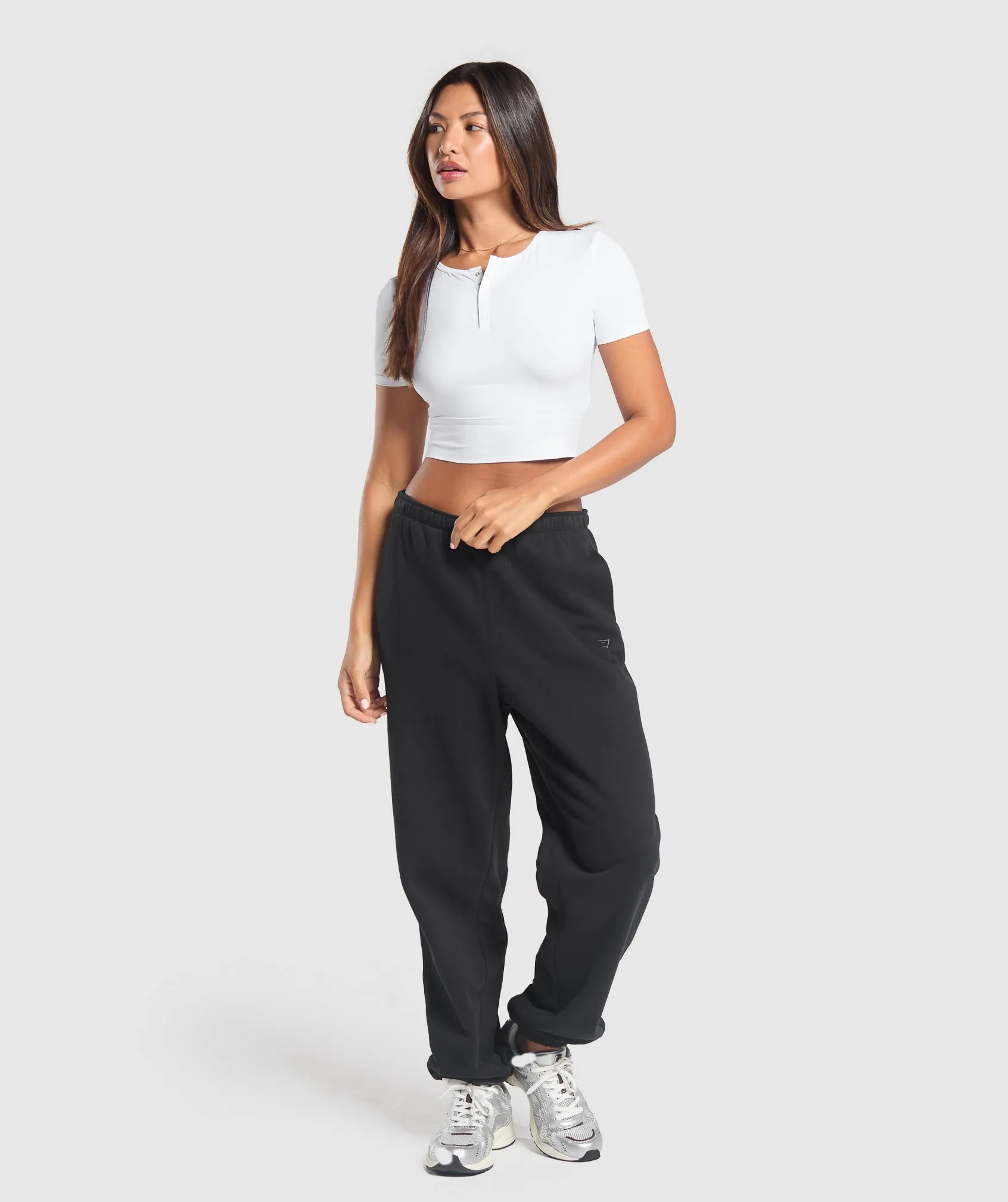 Gymshark Rest Day Buttery Soft Midi Top - White sold by Gymshark product image thumbnail 5