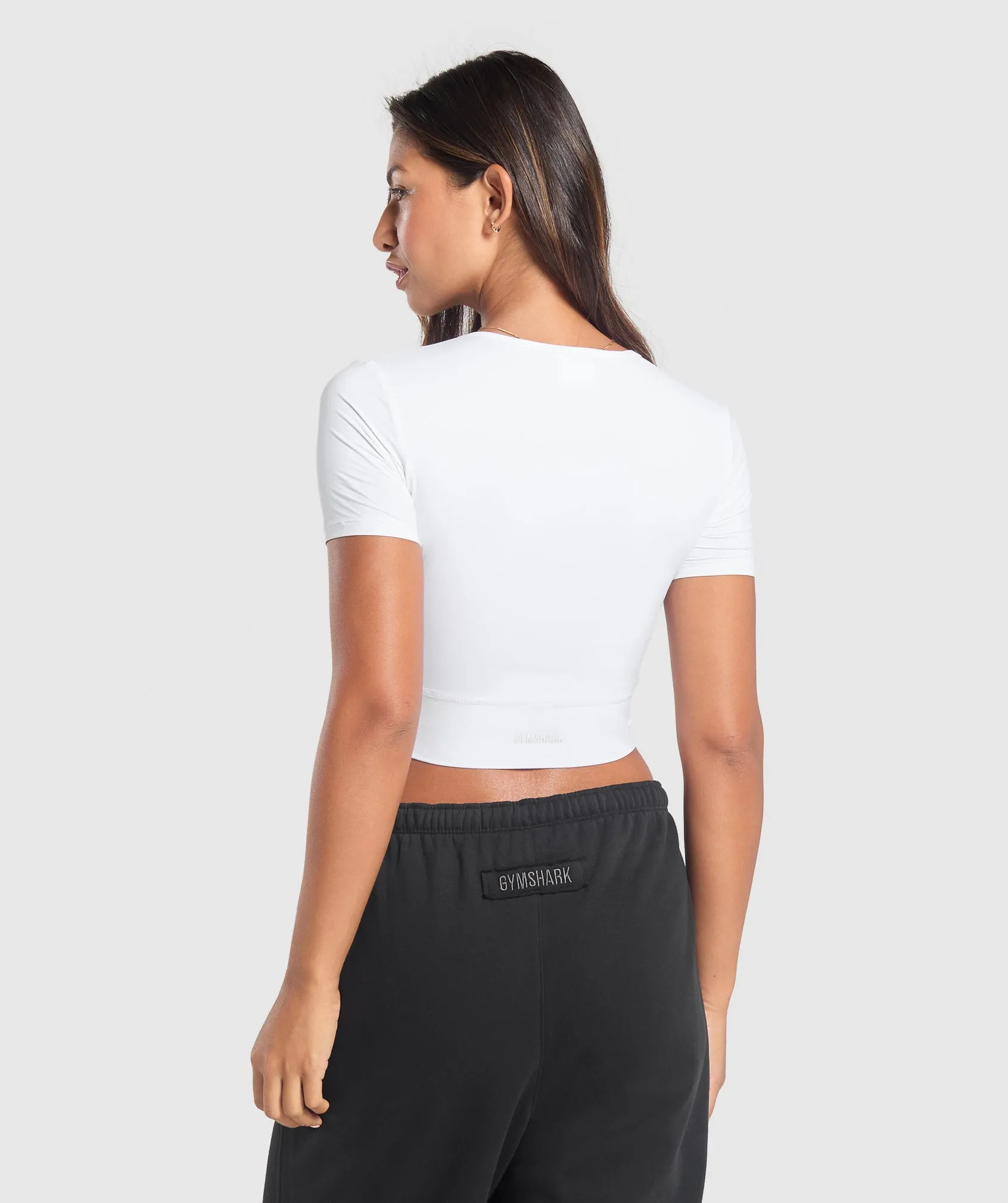 Gymshark Rest Day Buttery Soft Midi Top - White sold by Gymshark product image thumbnail 2