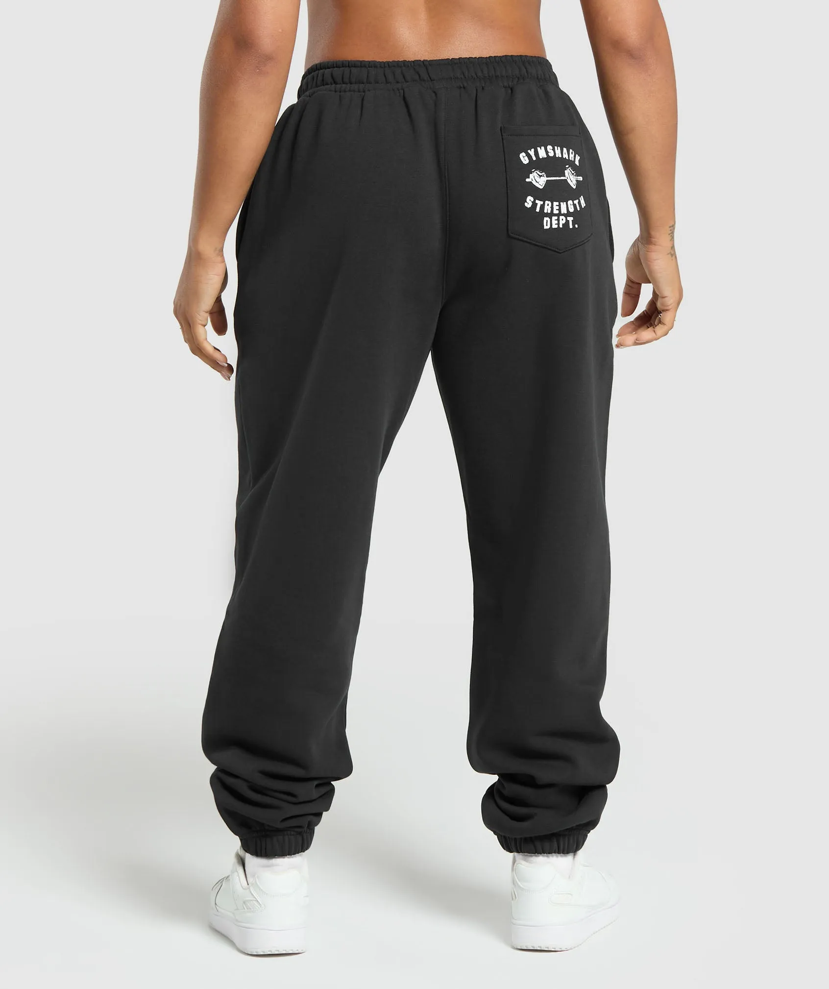 Gymshark Barbell Hearts Oversized Jogger - Black sold by Gymshark product image thumbnail 2