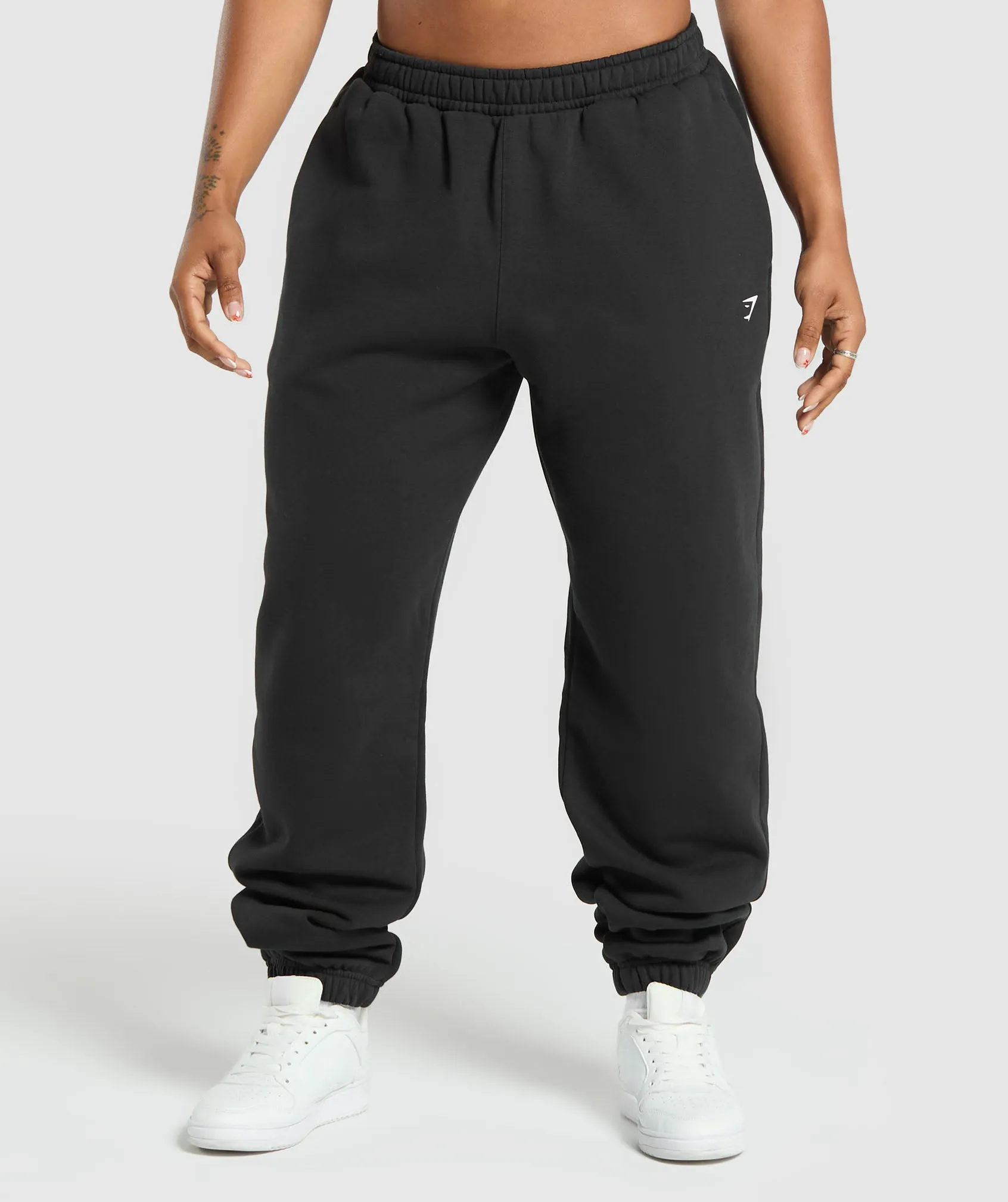 Gymshark Barbell Hearts Oversized Jogger - Black sold by Gymshark