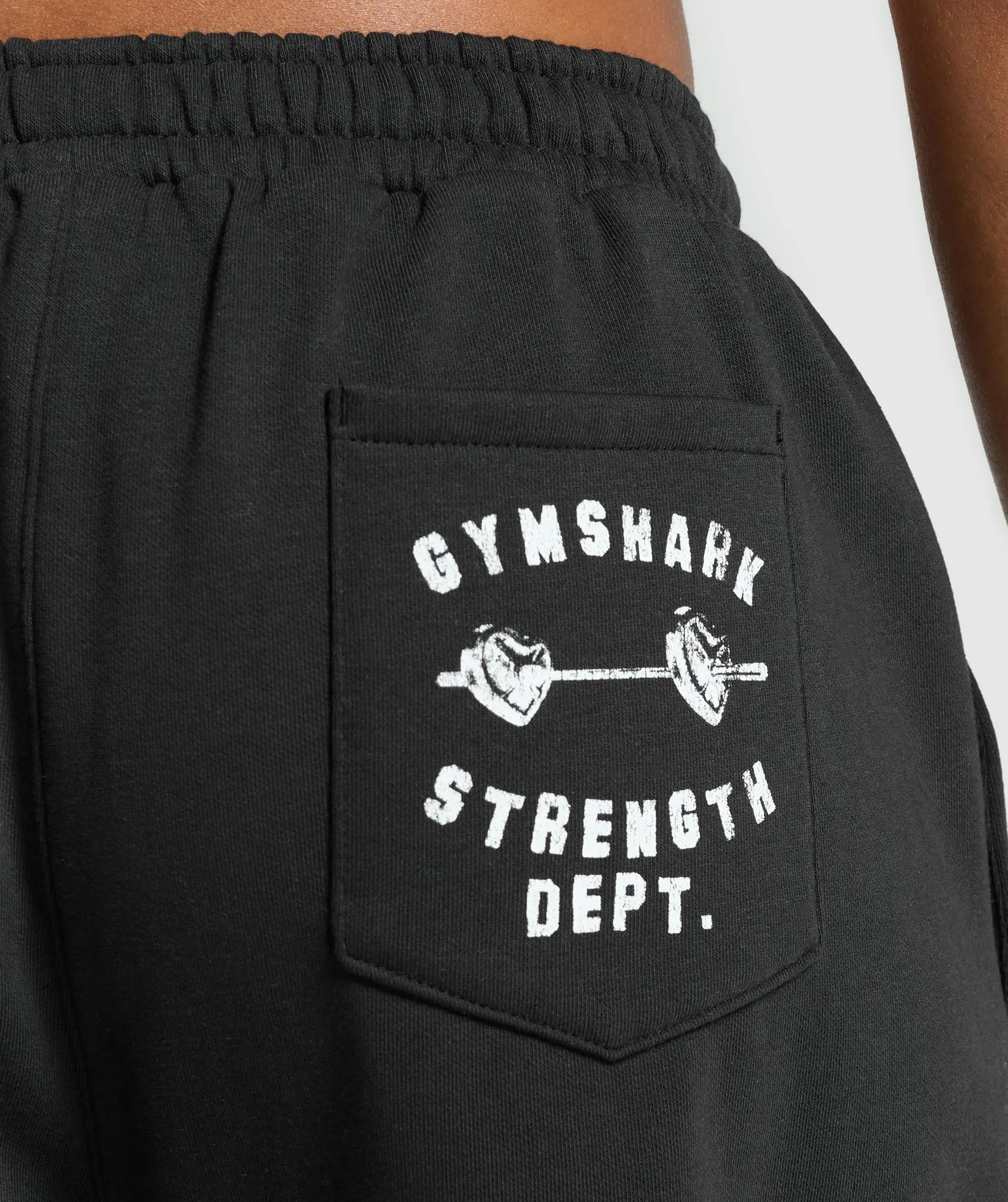 Gymshark Barbell Hearts Oversized Jogger - Black sold by Gymshark product image thumbnail 4