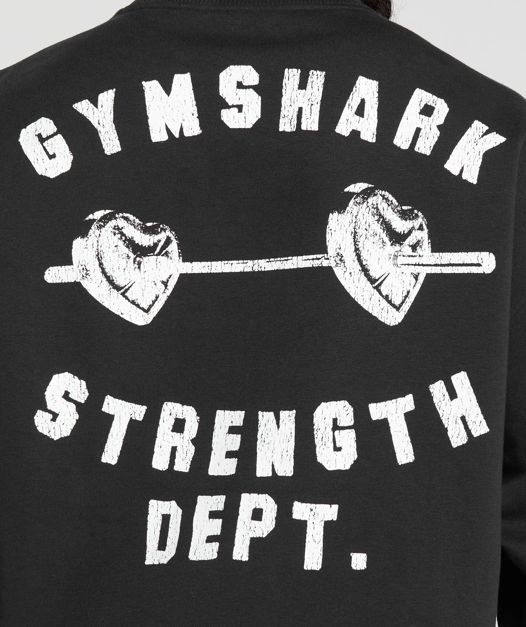 Gymshark Barbell Hearts Oversized Sweatshirt - Black sold by Gymshark product image thumbnail 4