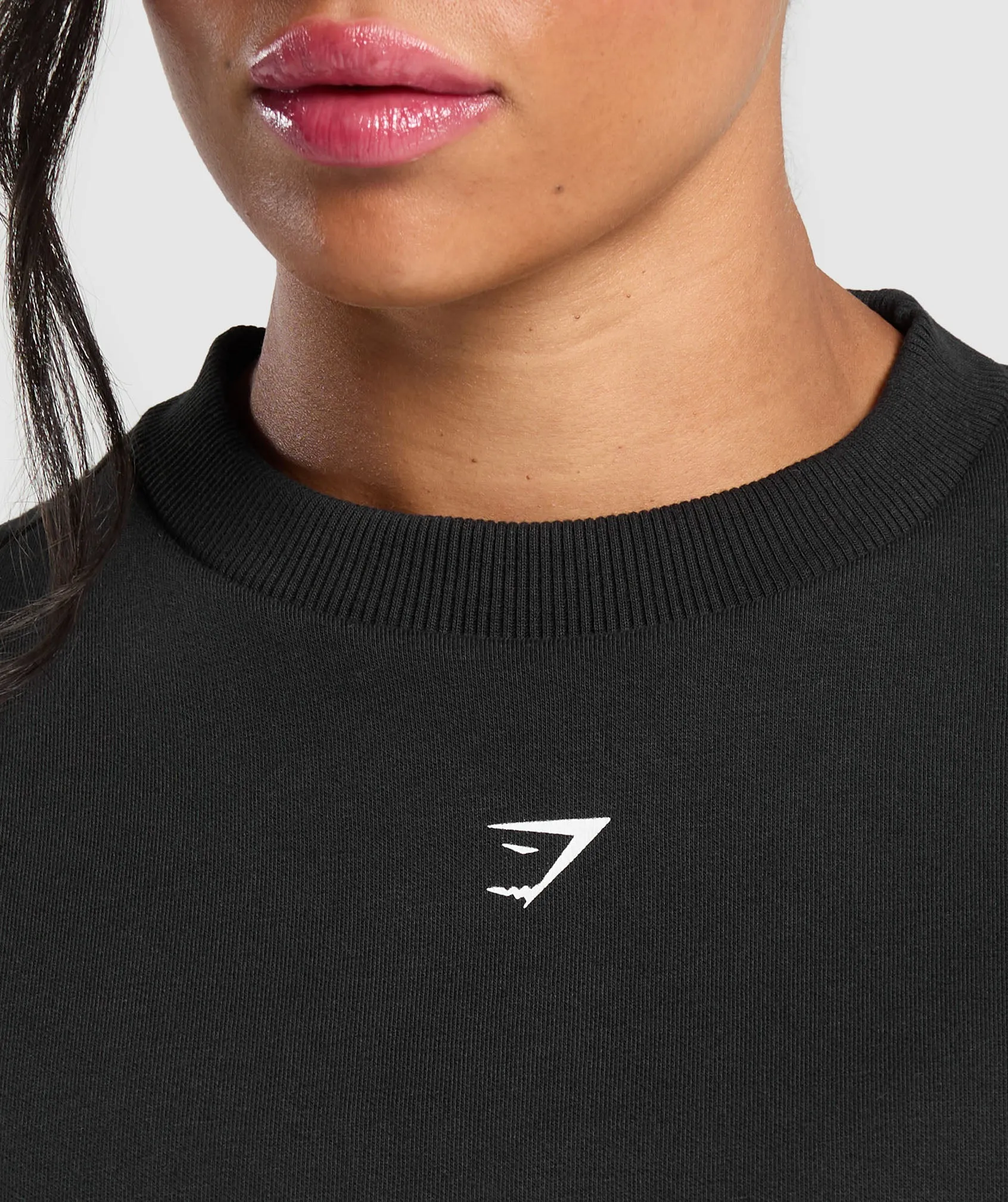 Gymshark Barbell Hearts Oversized Sweatshirt - Black sold by Gymshark product image thumbnail 5