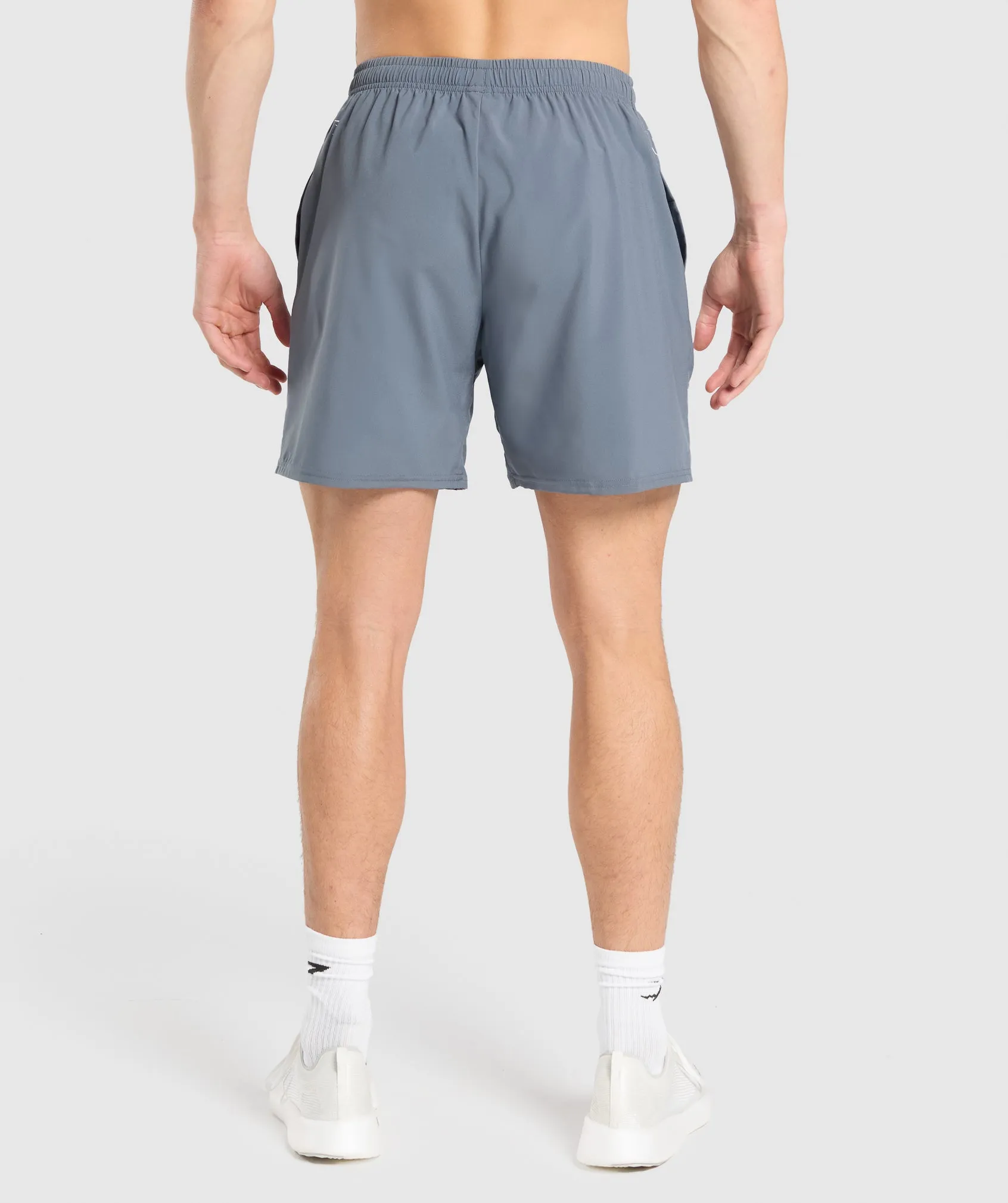 Gymshark Fitness Graphic Shorts - Iron Blue sold by Gymshark product image thumbnail 3