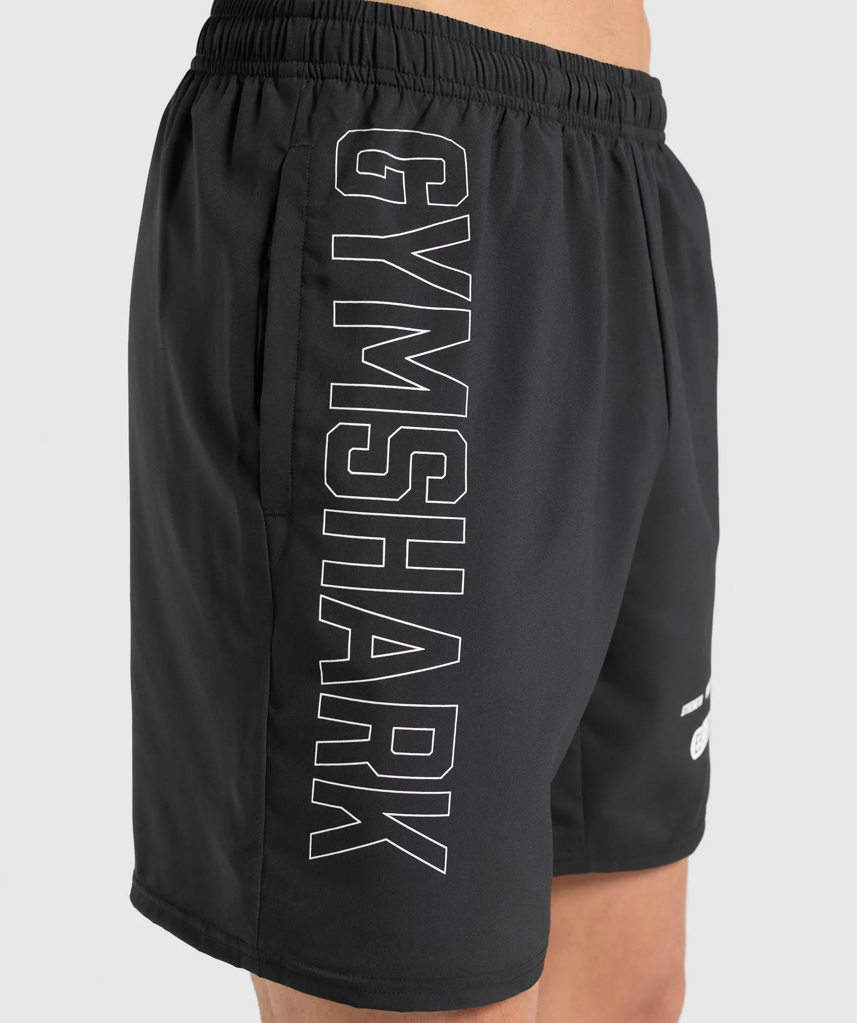 Gymshark Fitness Graphic Shorts - Black sold by Gymshark product image thumbnail 5