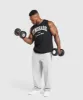 Gymshark 2012 Lifting Drop Arm Tank - Black sold by Gymshark